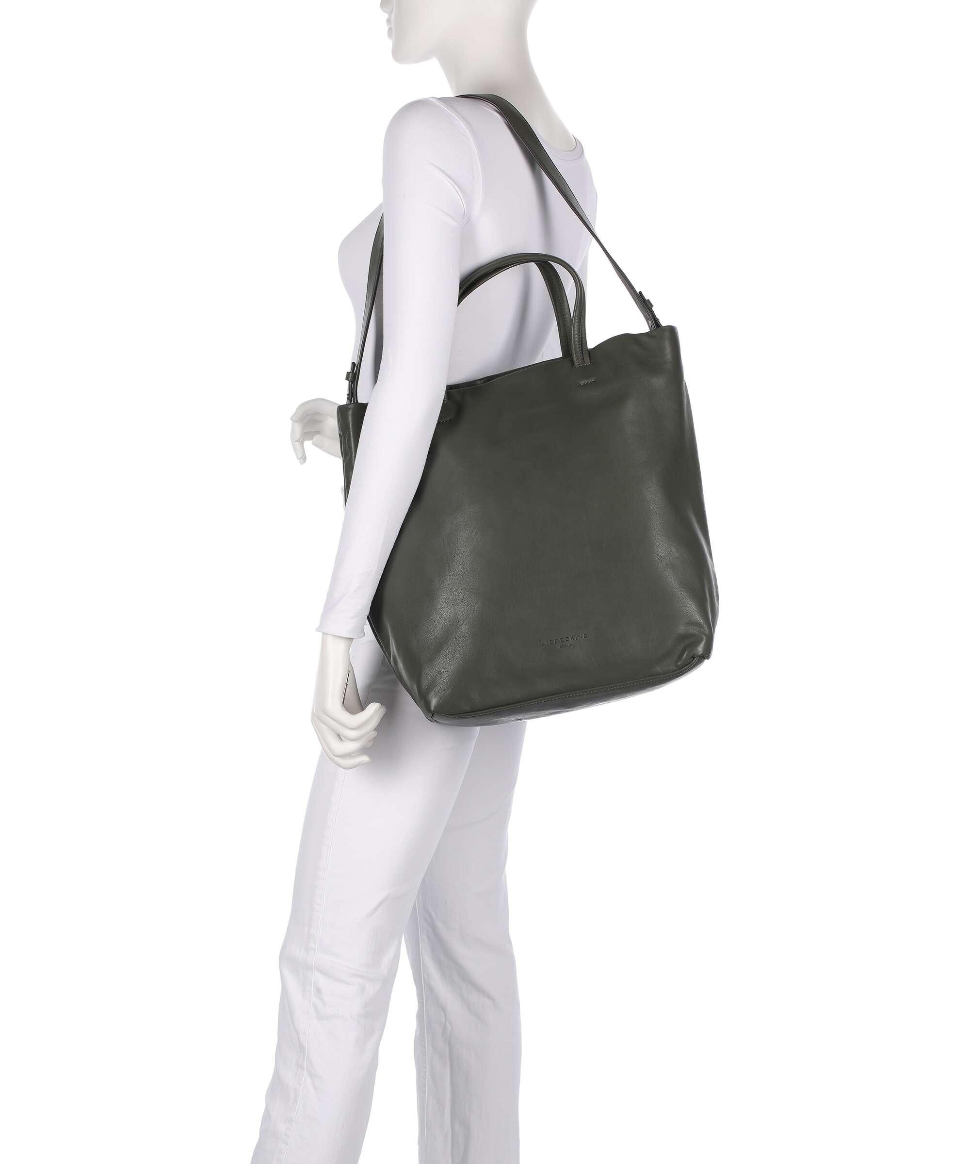 Liebeskind Hera Sheep Natural L Tote bag cypress green