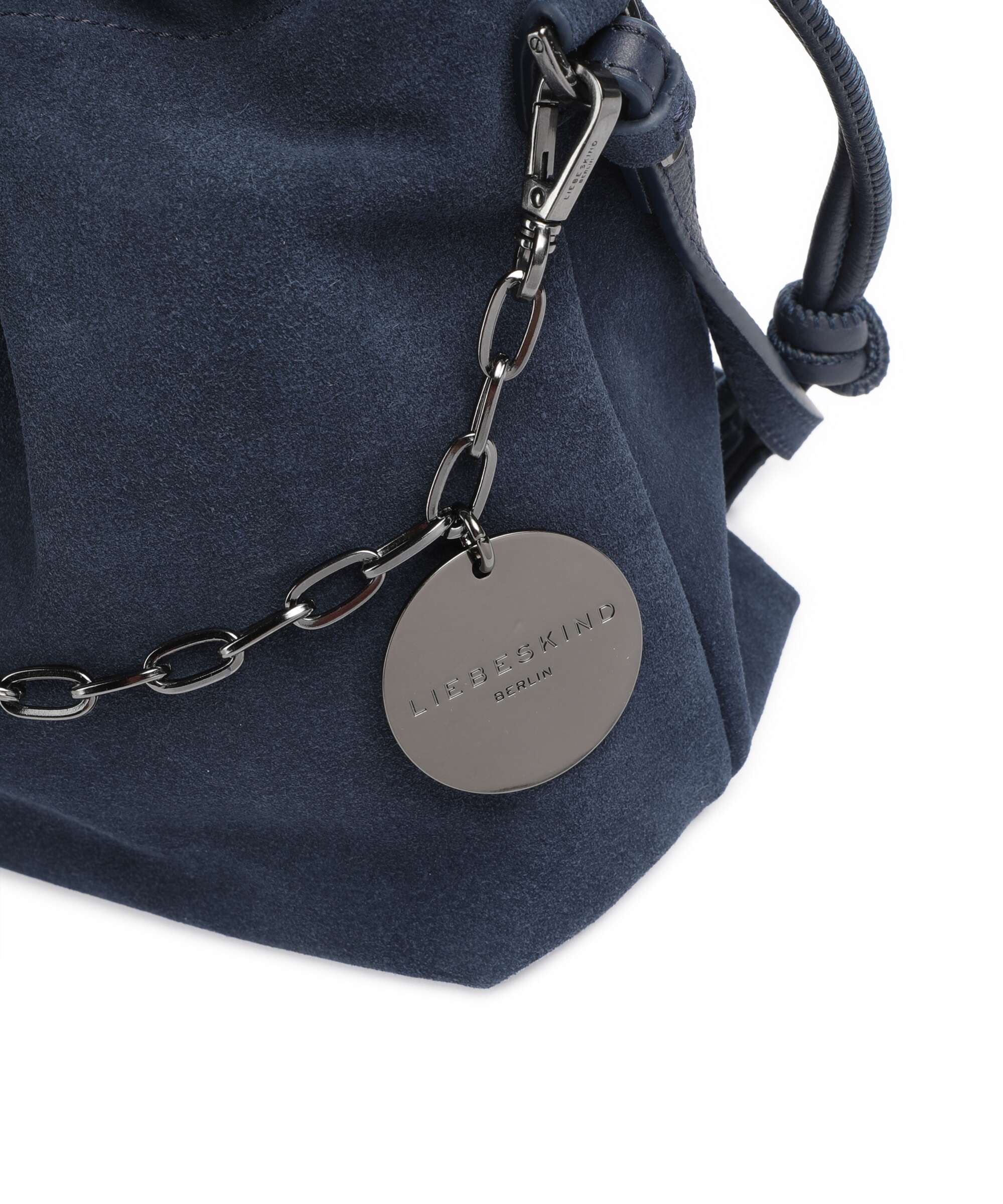 Liebeskind Lya II Hydro Suede S Bucket bag peacoat