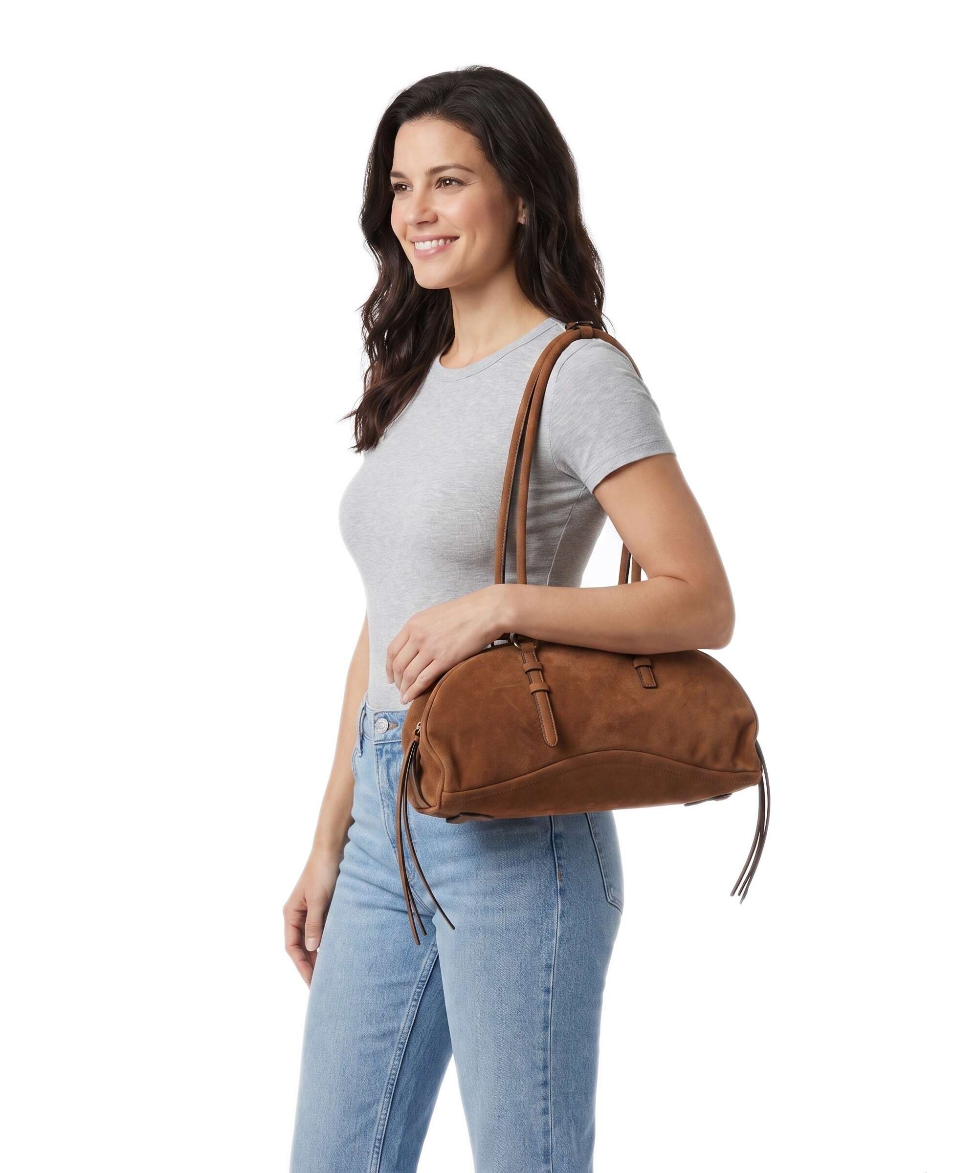 Liebeskind Capri Suede M Shoulder bag brown