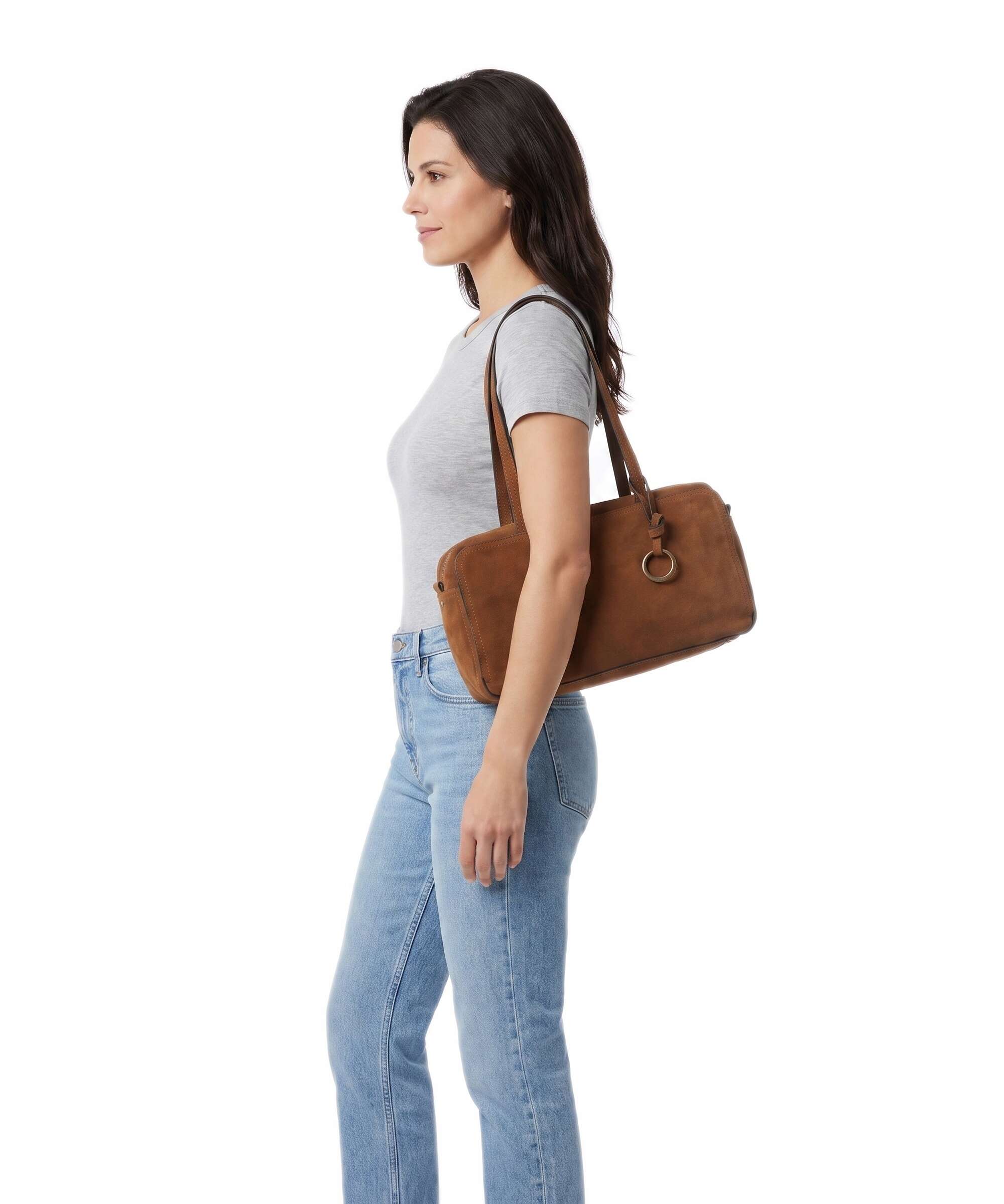 Liebeskind Clarice II Hydro Suede M Shoulder bag brown