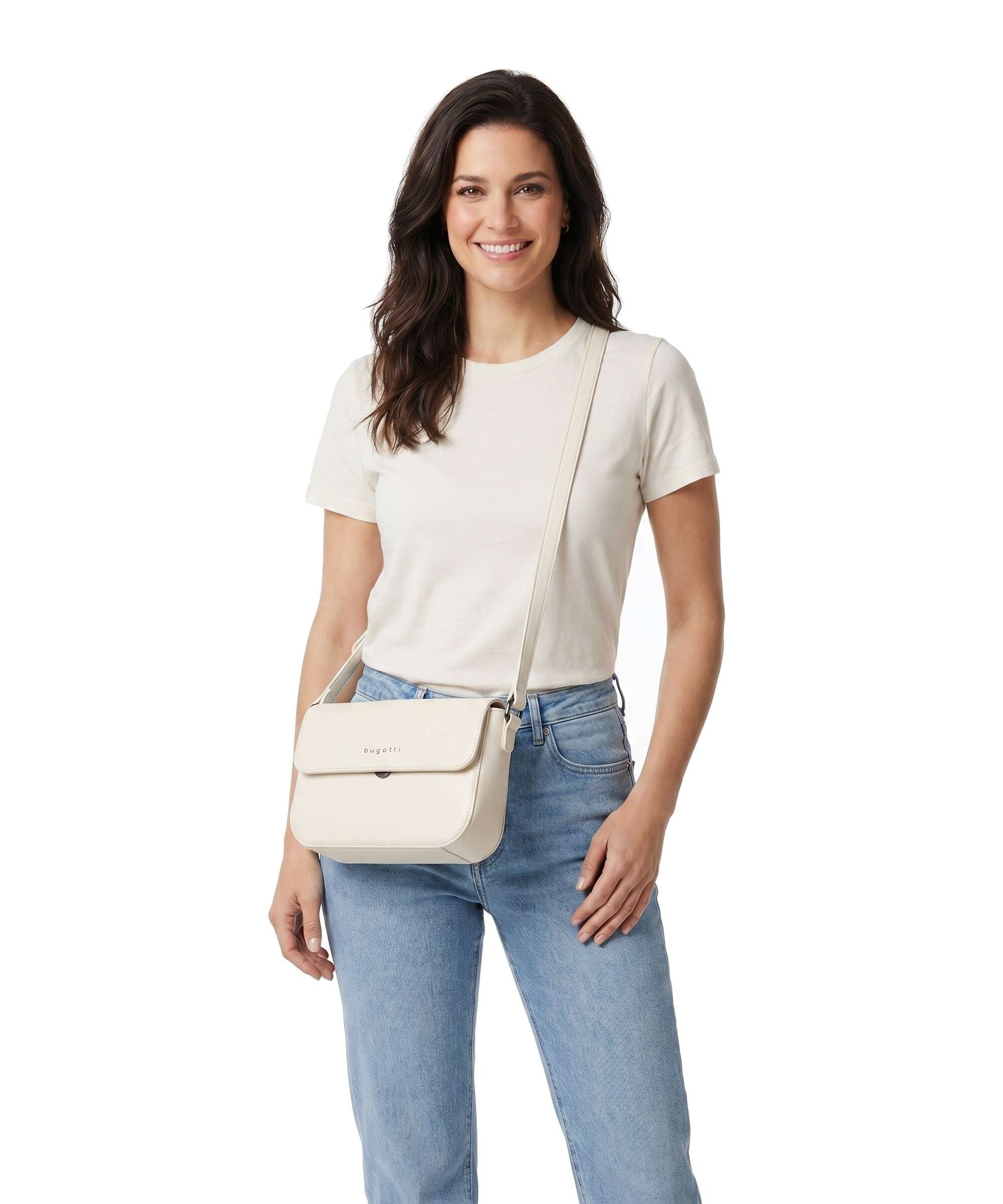 Bugatti Almata Crossbody bag beige