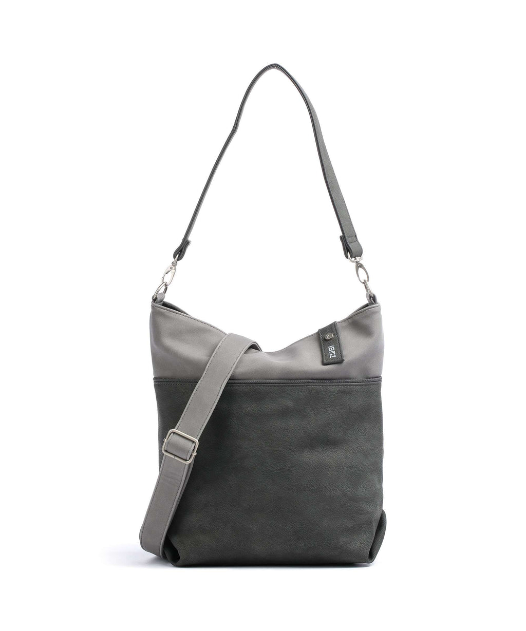 Zwei Jana J12 Hobo bag nubuk stone