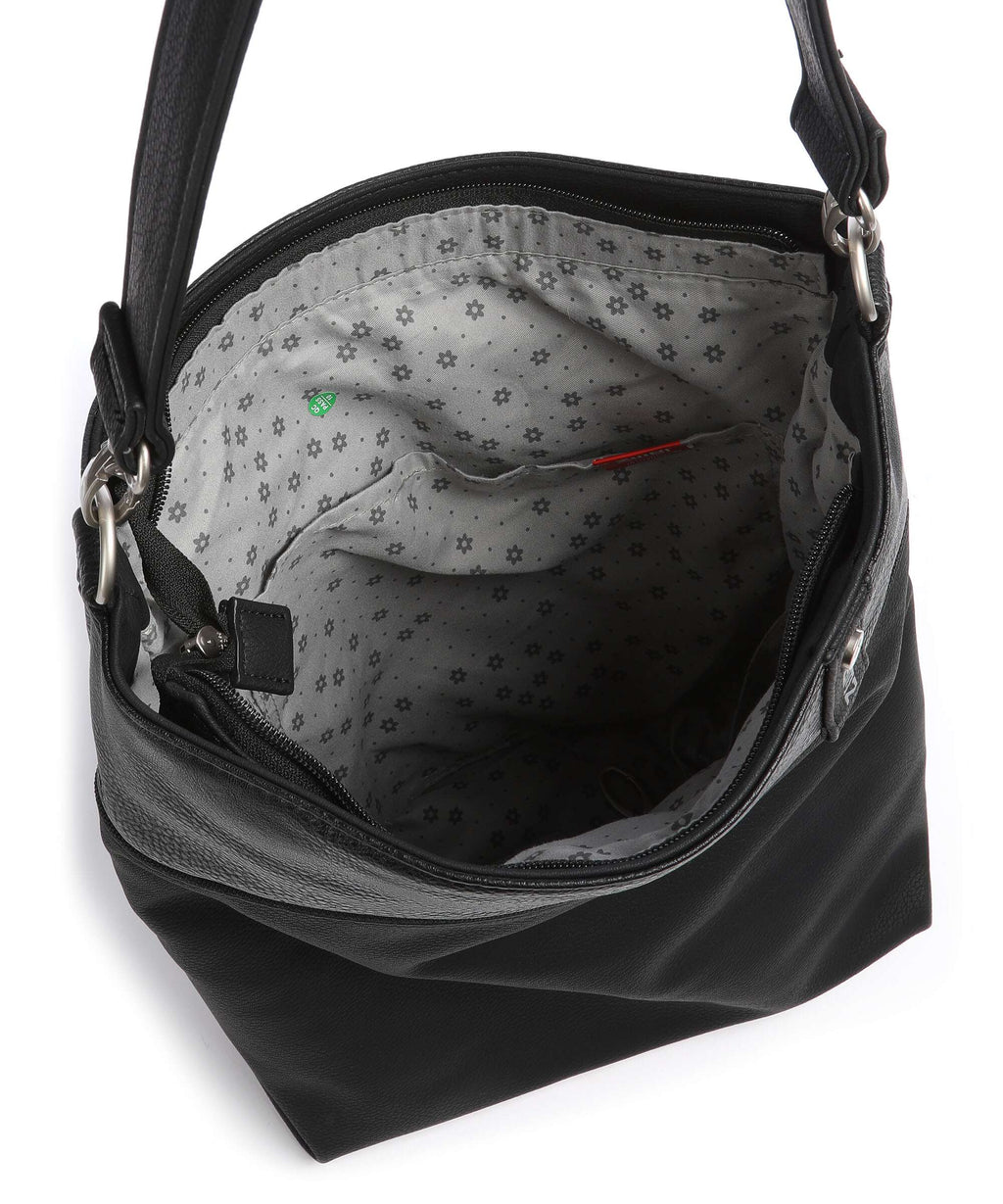 Zwei Jana J12 Hobo bag nubuk black