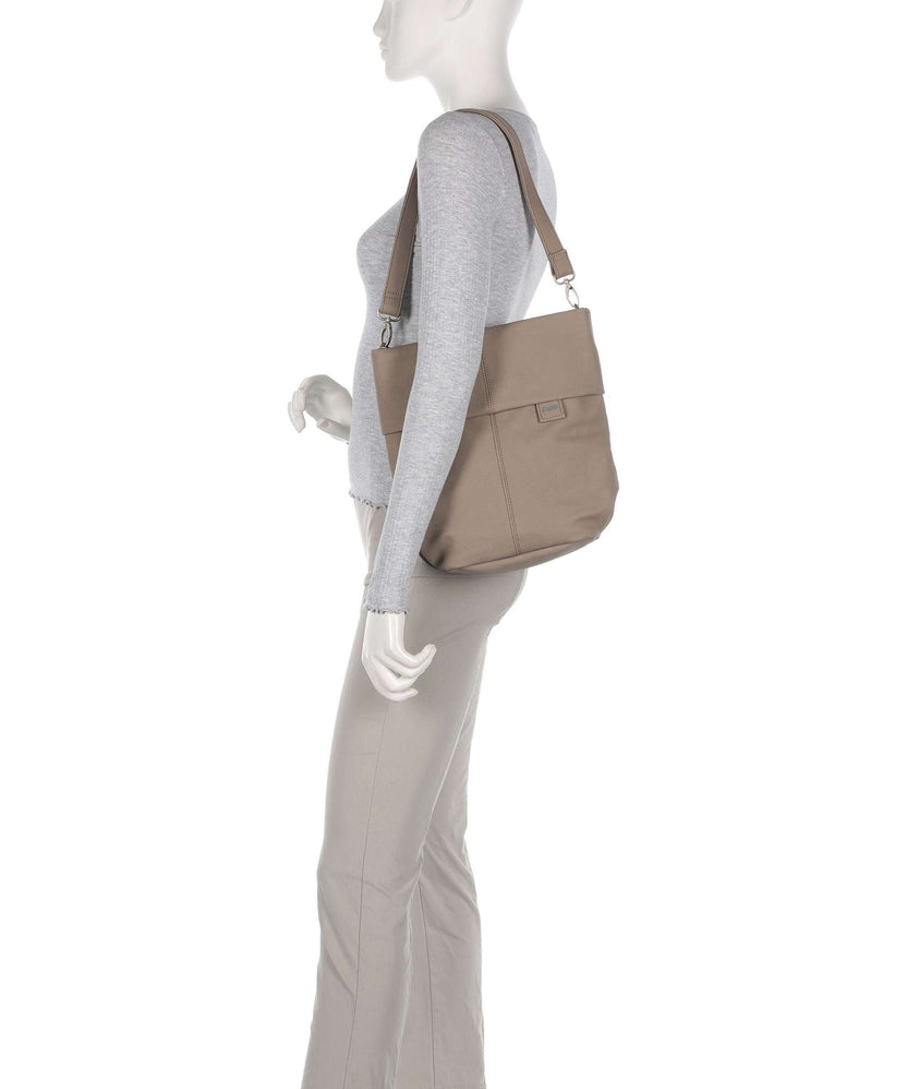 Zwei Mademoiselle.M M90 Hobo bag nubuk cappuccino