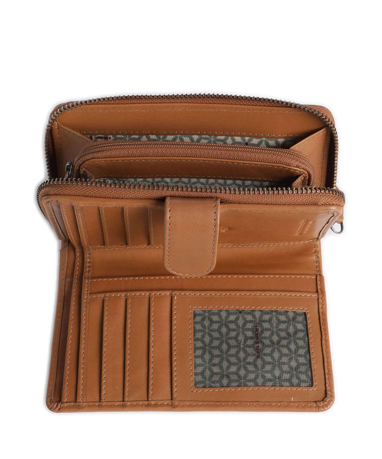 Aunts & Uncles Jamie's Orchard Cactus Pear RFID Wallet cognac