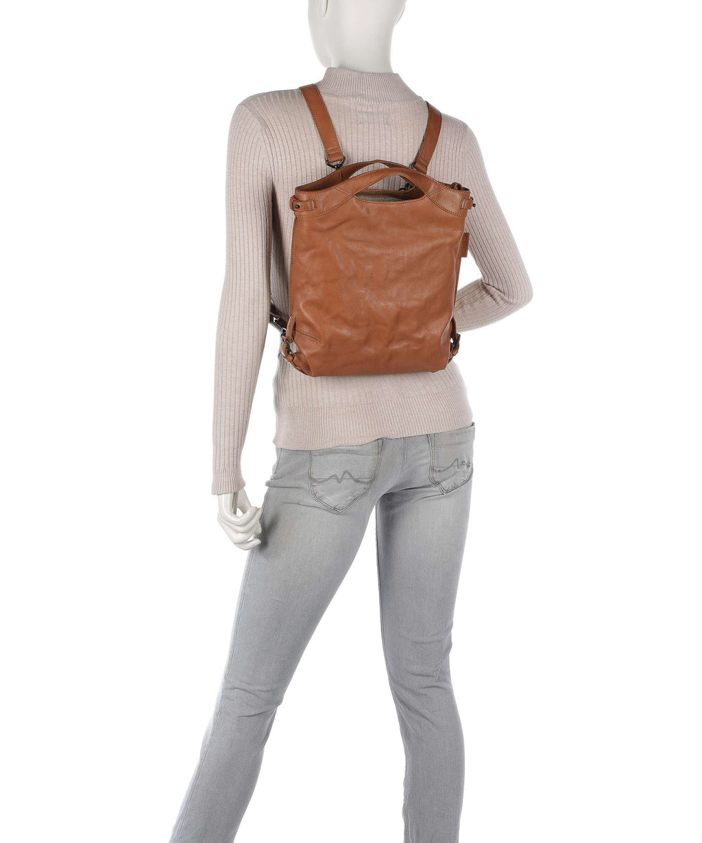 Aunts & Uncles Grandma's Luxury Club Mrs. Peach Crumble Backpack bag caramel