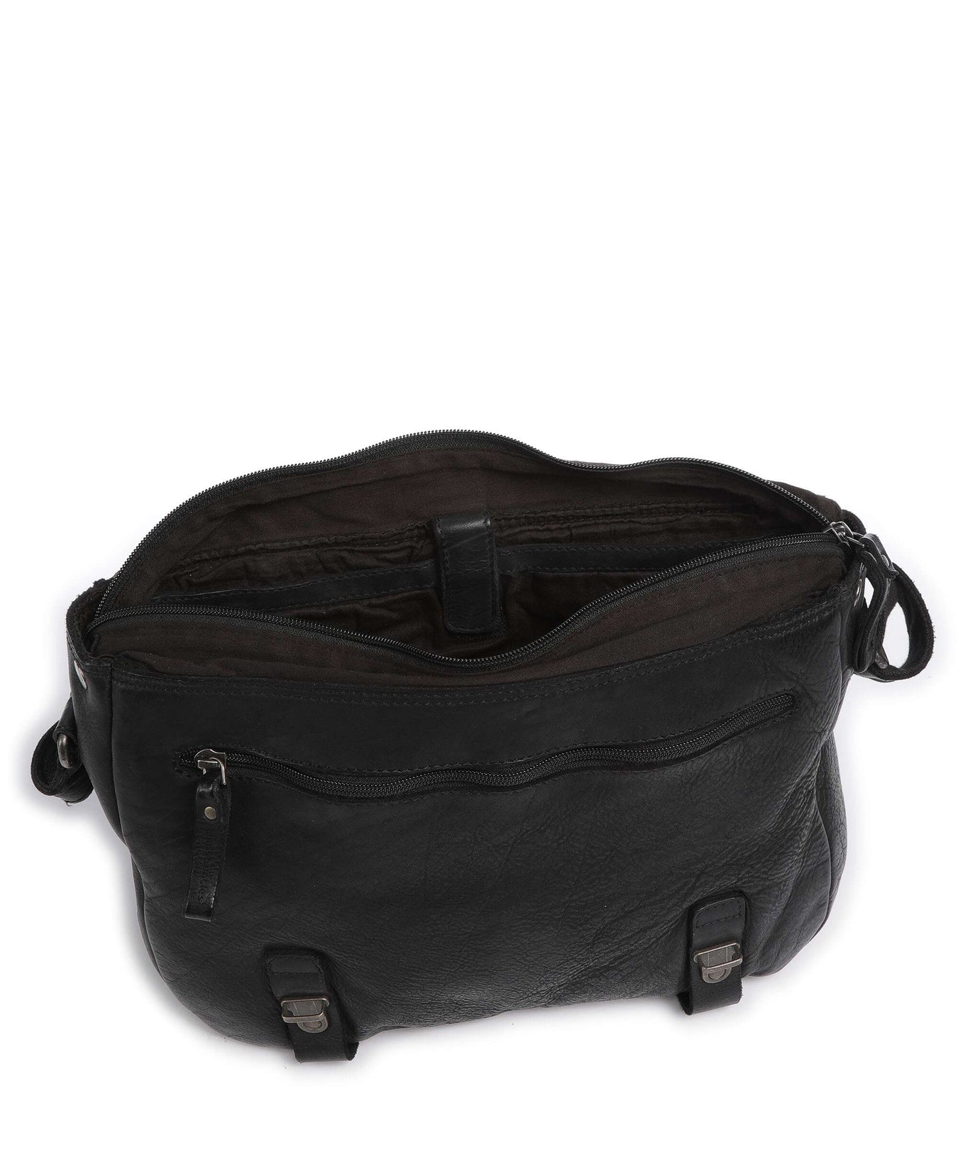 Aunts & Uncles Barbershop Anchor Messenger bag charcoal black