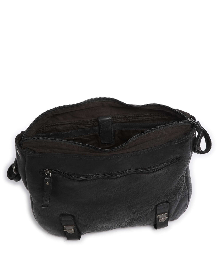 Aunts & Uncles Barbershop Anchor Messenger bag charcoal black