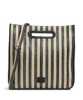 FredsBruder Sommerliebe Square Handbag black stripes