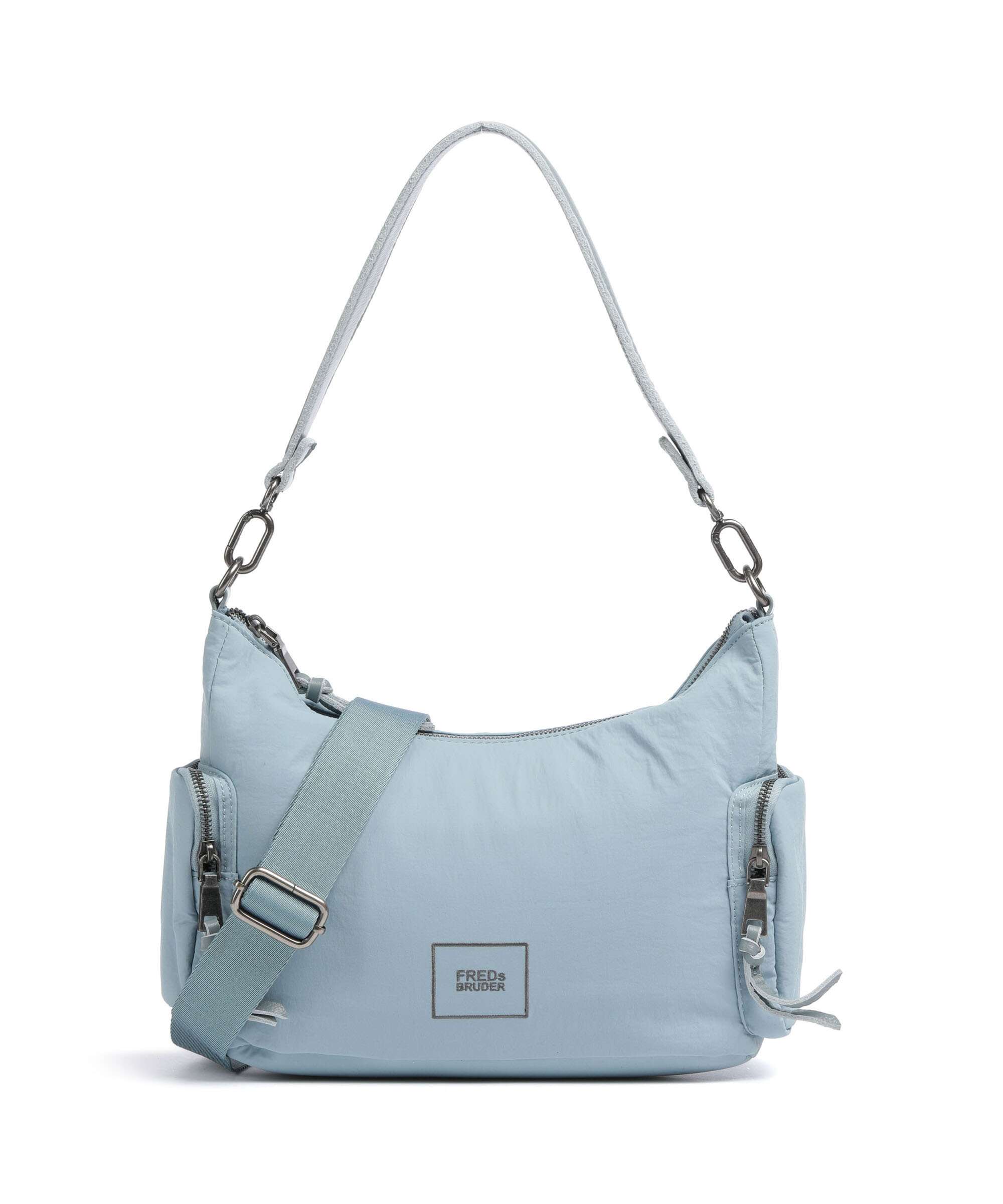 FredsBruder Friends for life Hobo bag dusty blue