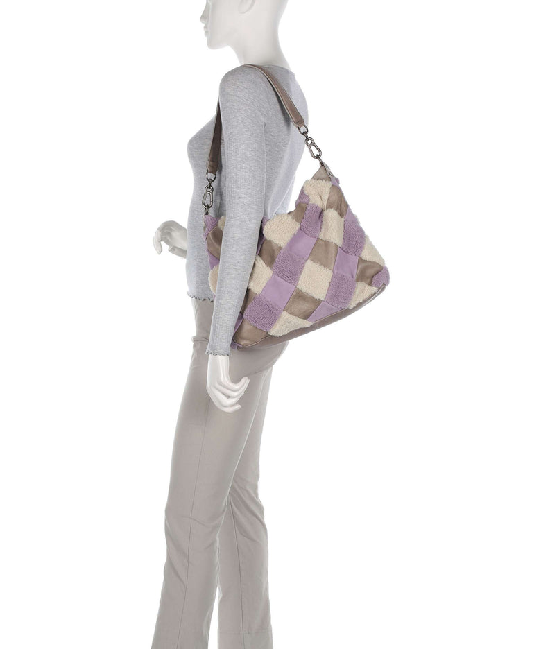 FredsBruder Check My Bag Hobo bag lavender teddy mix