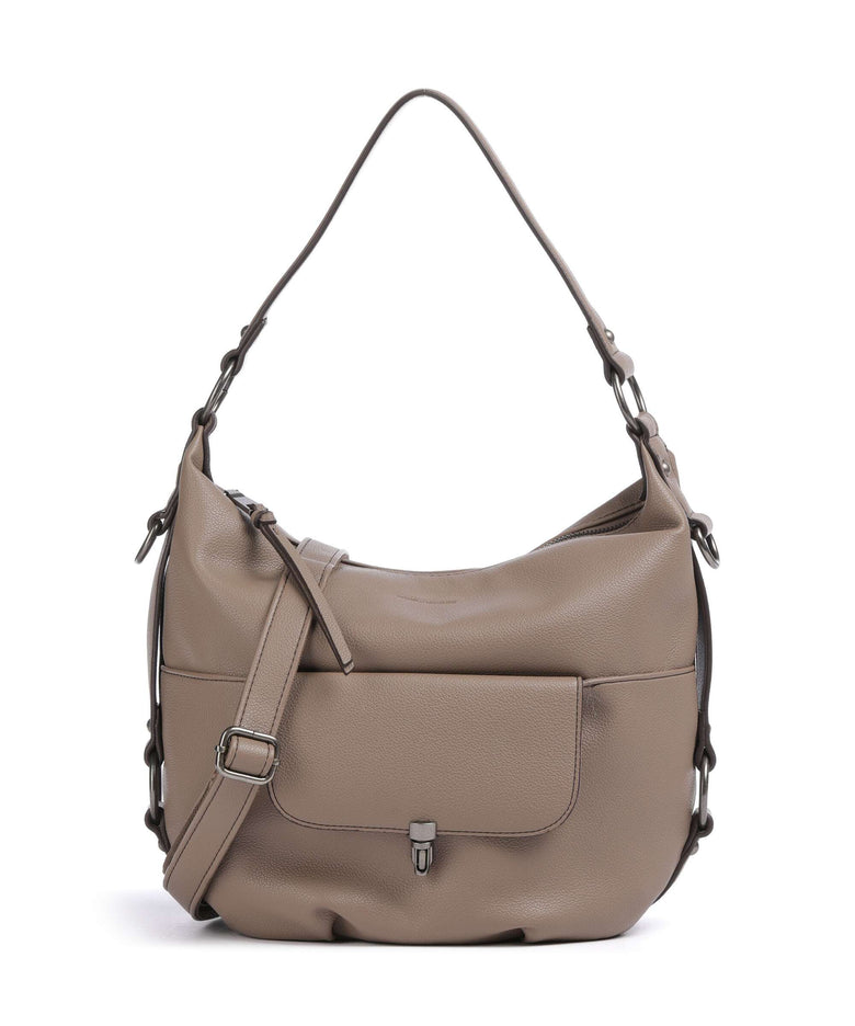 FredsBruder Bestie Hobo bag dark taupe