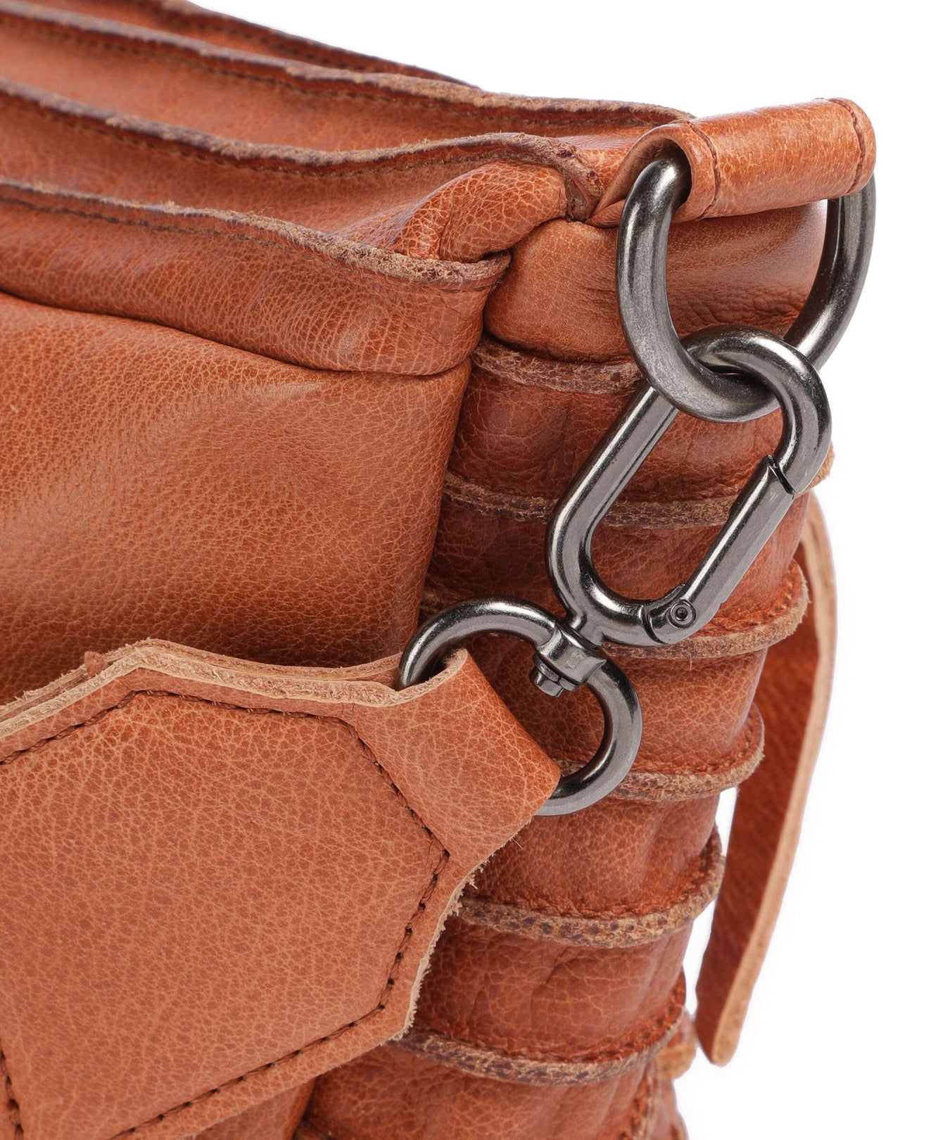 FredsBruder Check My Bag mini Crossbody bag dark caramel