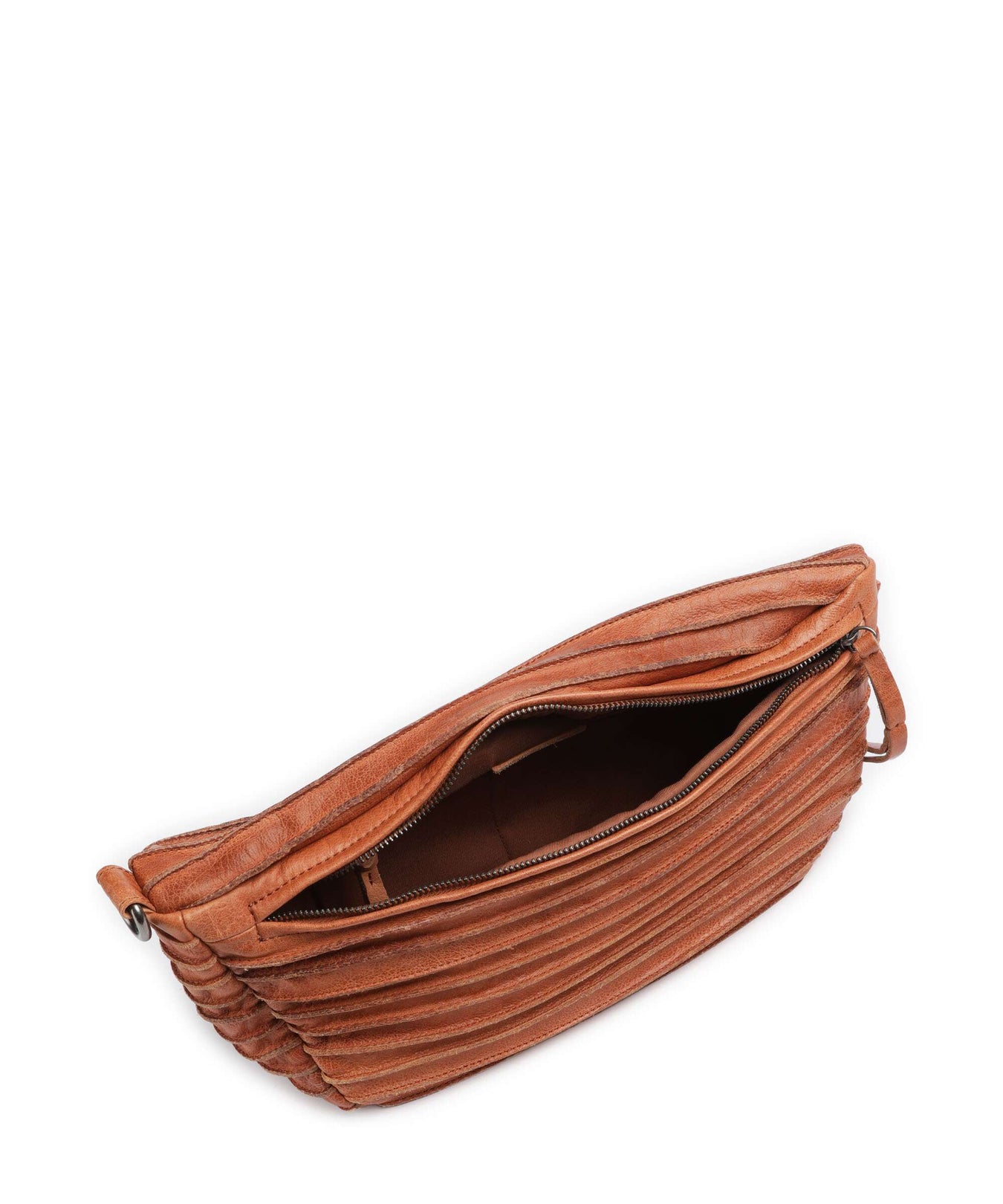 FredsBruder Check My Bag mini Crossbody bag dark caramel