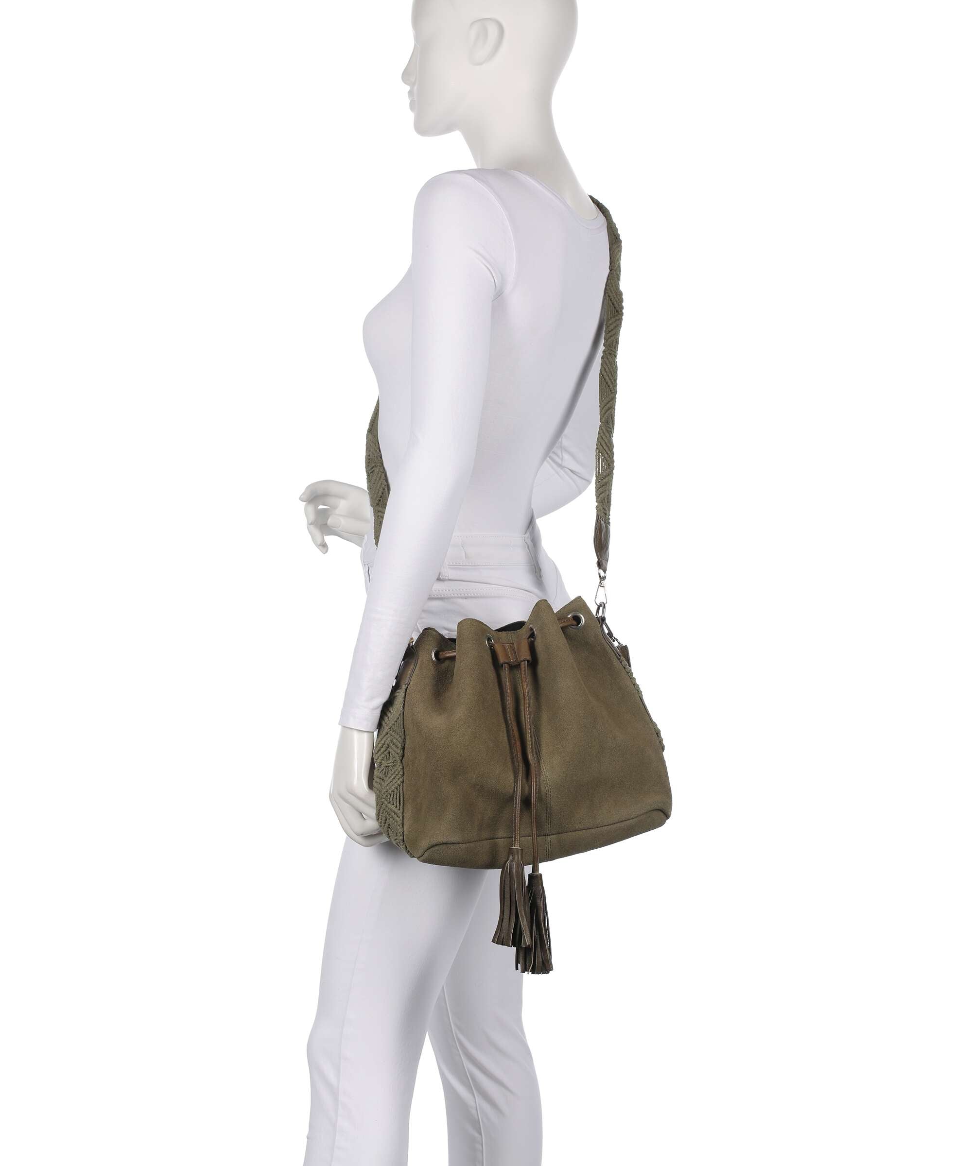 Anokhi Bucket bag olive