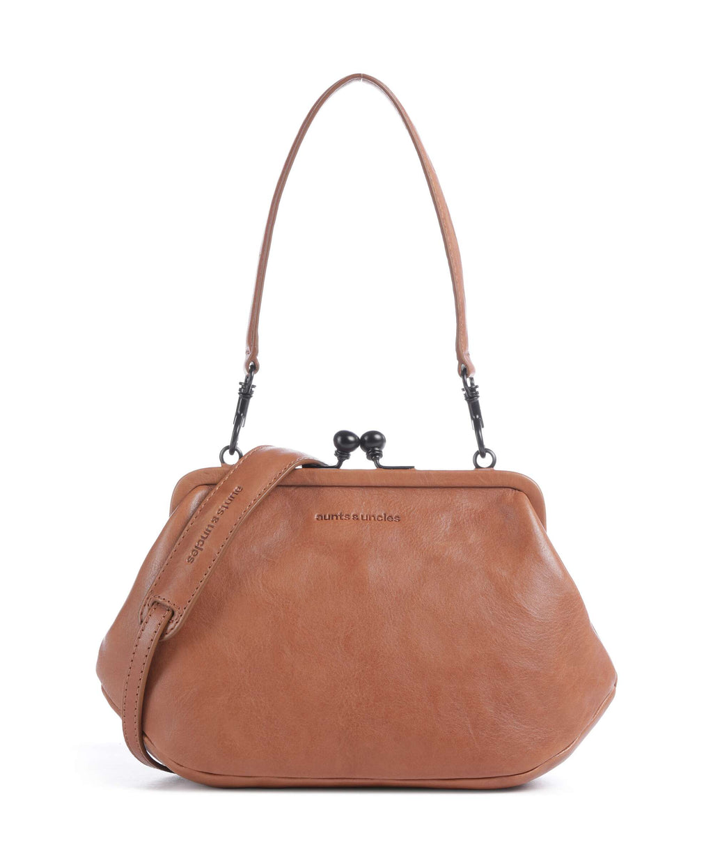 Aunts & Uncles Grandma's Luxury Club Mrs. Pizzelle Crossbody bag caramel