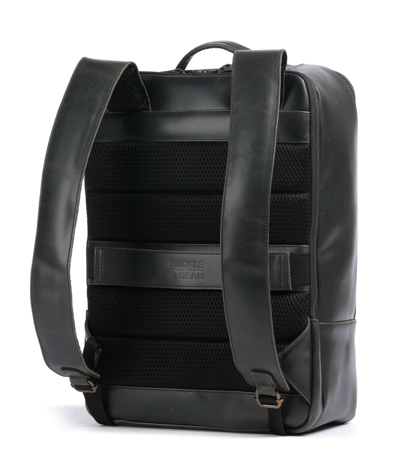 Buckle & Seam Crazy Horse Leon Backpack grey