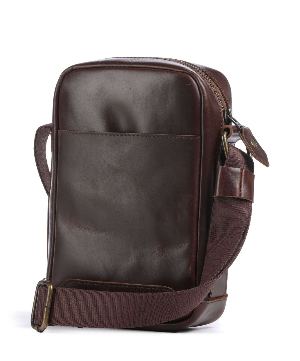 Buckle & Seam Crazy Horse Runner Crossbody bag brown