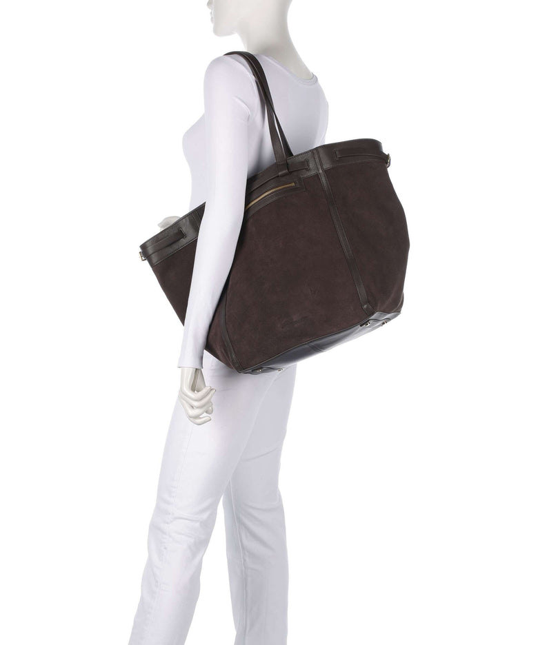 Les Visionnaires Felicia Cozy Tote bag chocolate brown