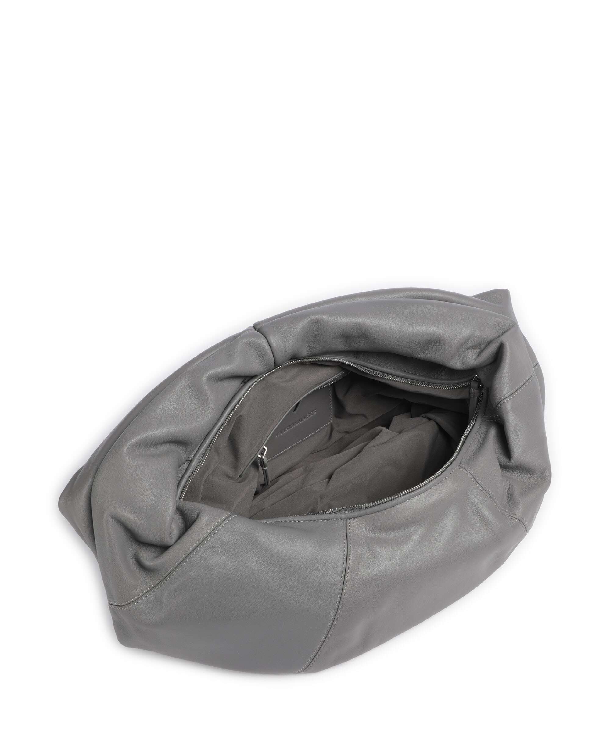 Les Visionnaires Greta Icon Silky Hobo bag titanium grey