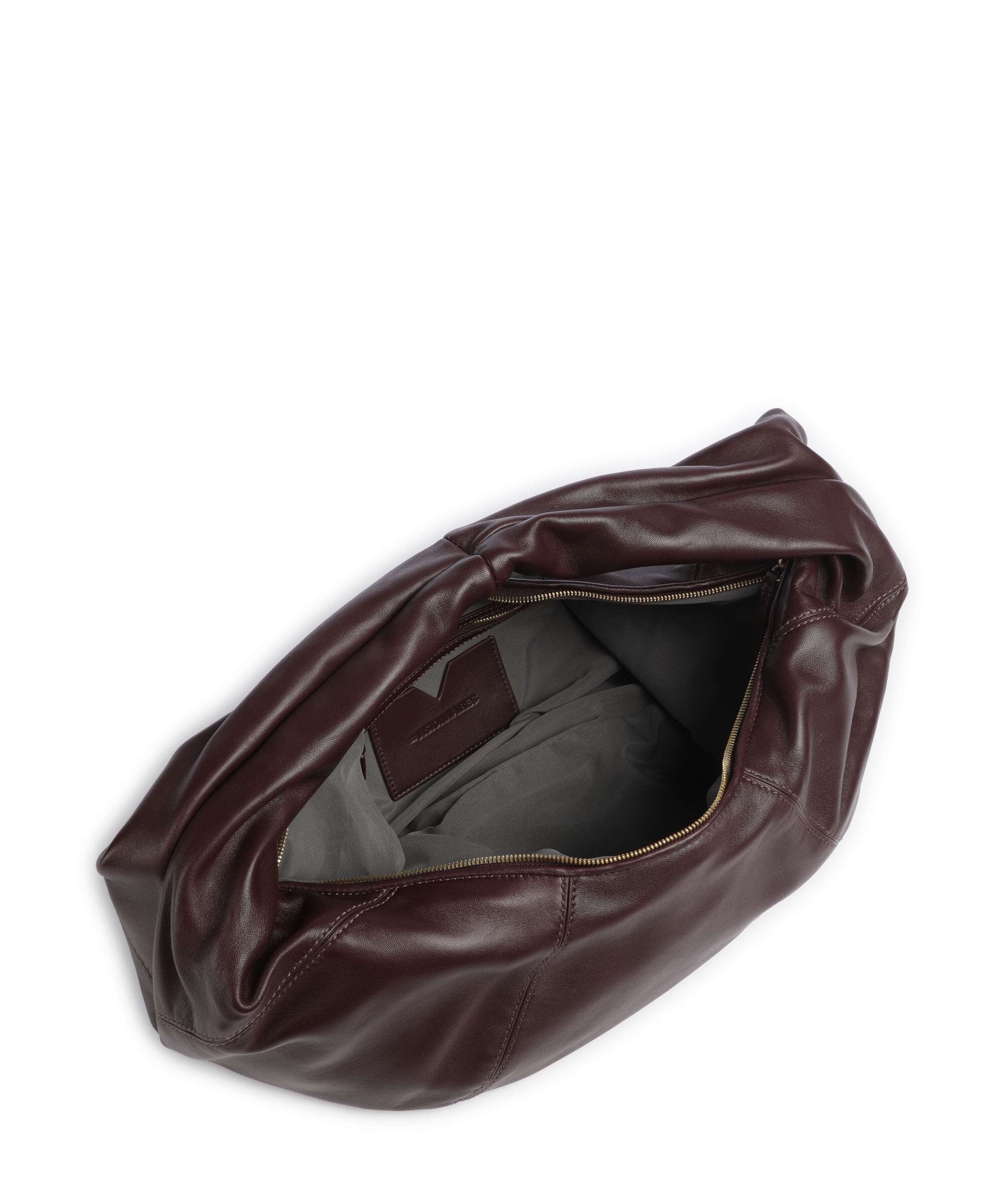 Les Visionnaires Greta Icon Silky Hobo bag vinyard red