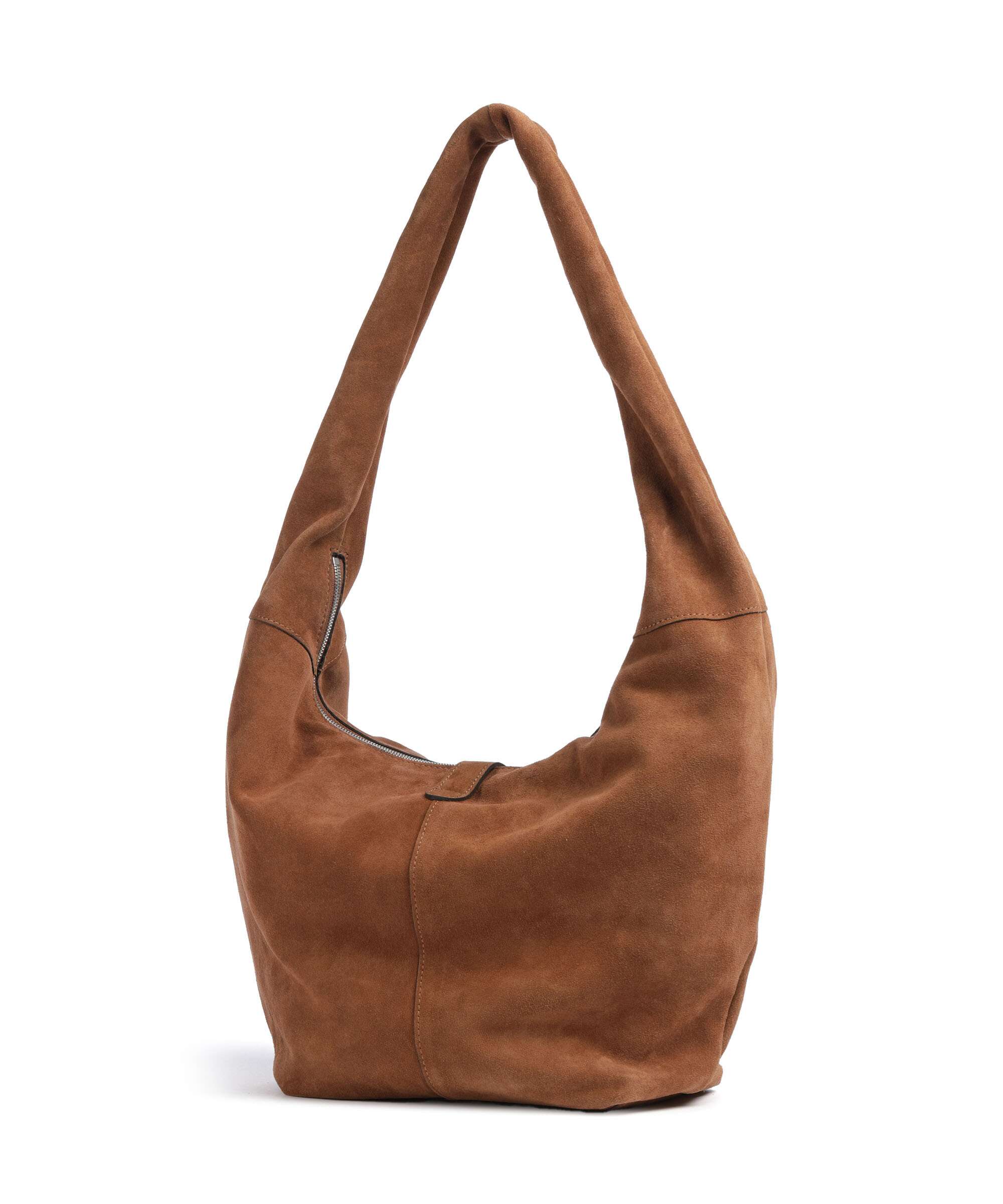 Les Visionnaires Claudine Rebel Cozy Hobo bag cognac