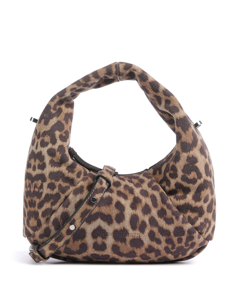 Les Visionnaires Greta Essential Cozy Mini Handbag leo print
