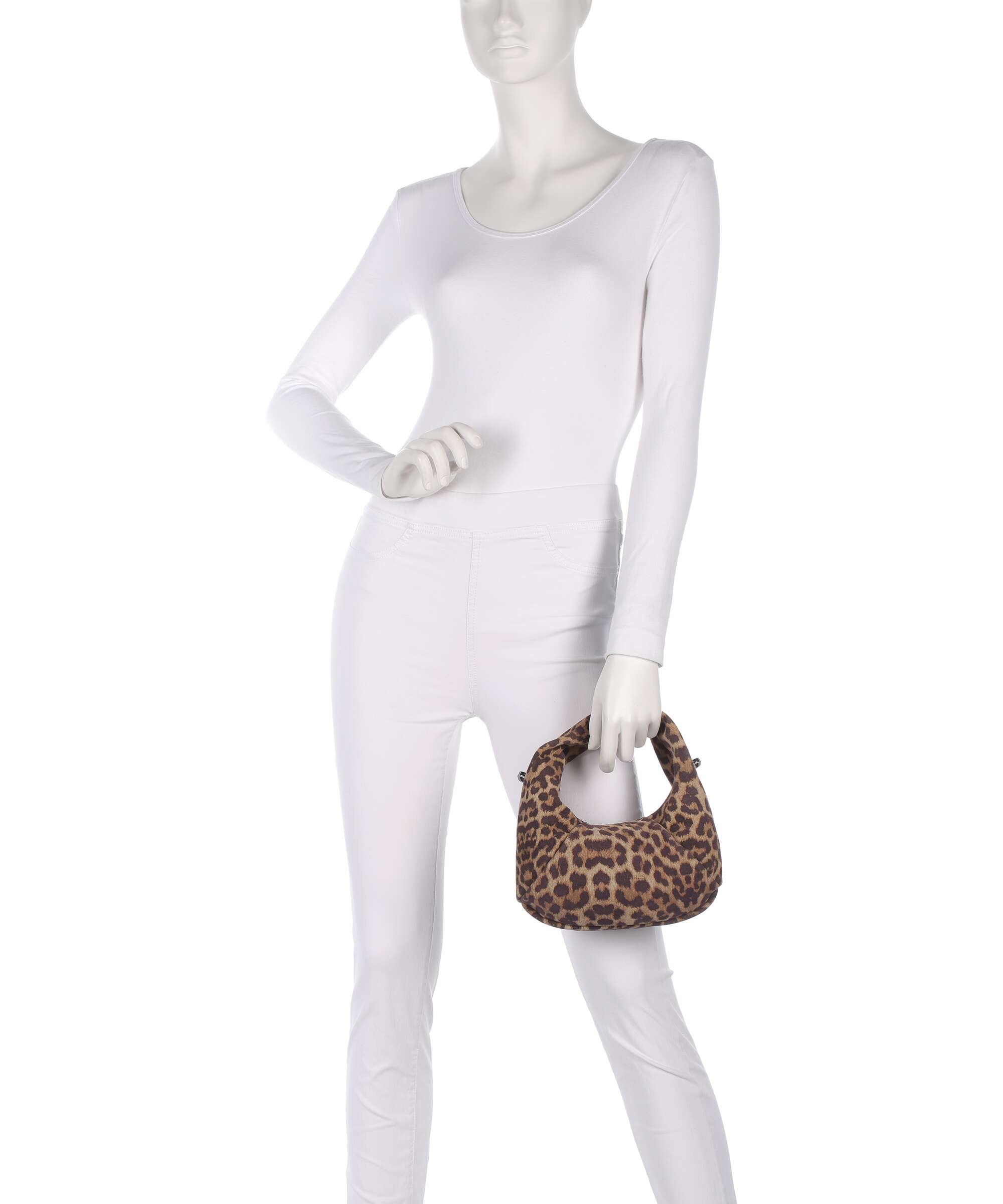 Les Visionnaires Greta Essentil Cozy Mini Handbag leo print