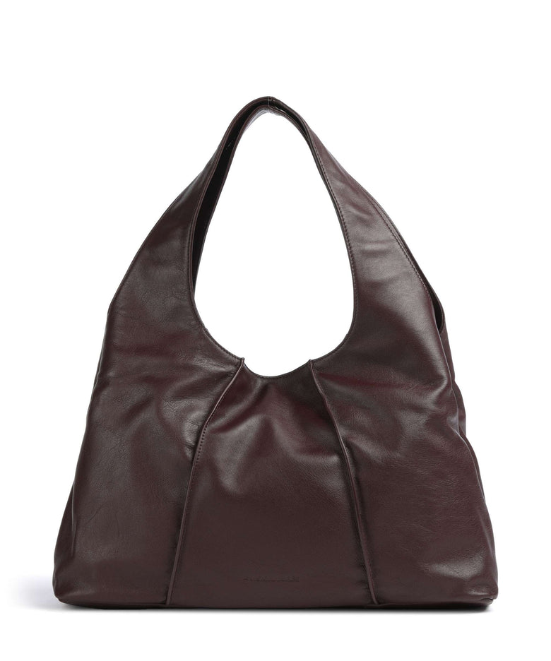 Les Visionnaires Paz Essential Silky Hobo bag aubergine
