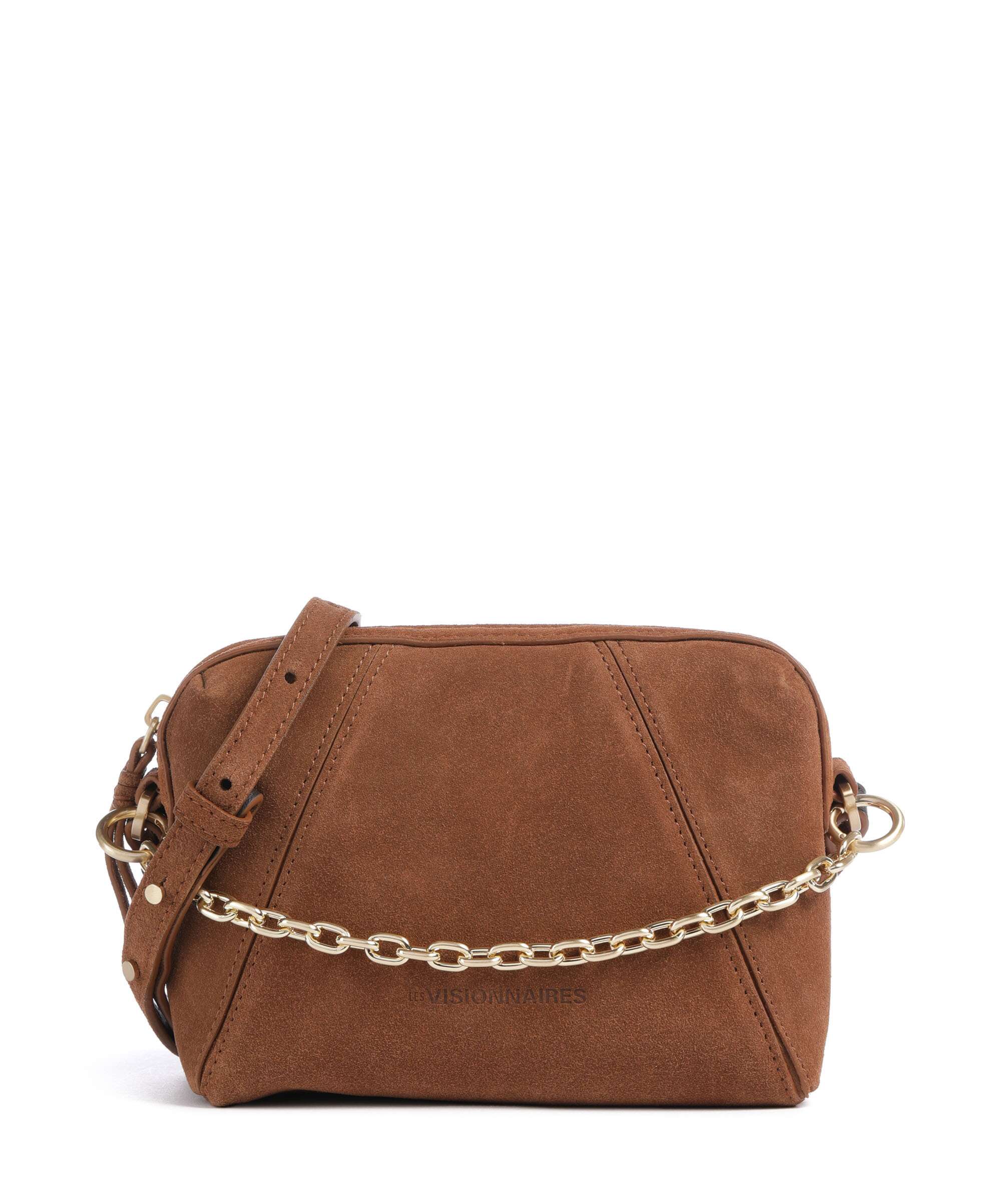 Les Visionnaires Lynn Cozy Chain Crossbody bag cognac
