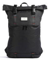 Doughnut Glossy Blocking Christopher Rolltop ruksak black/red