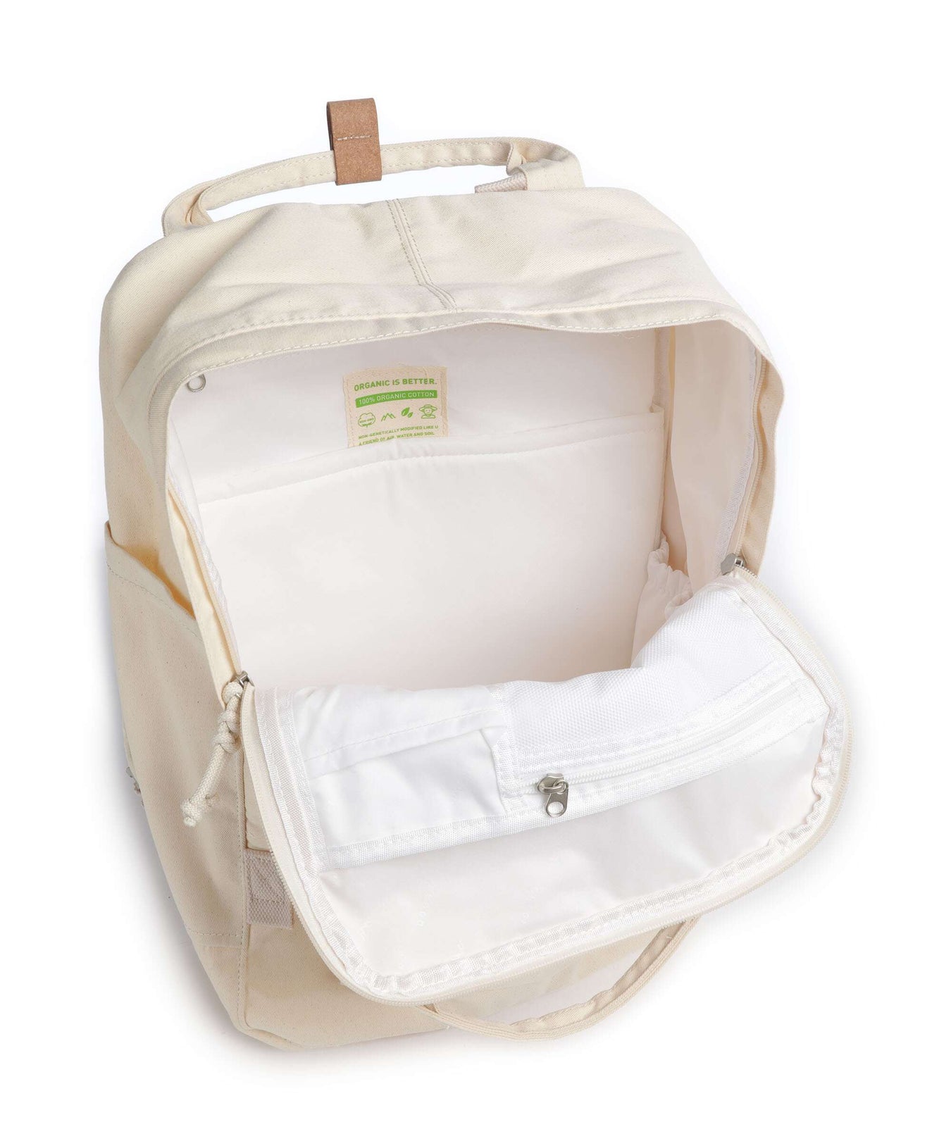 Doughnut Organic Macaroon Large Backpack beige