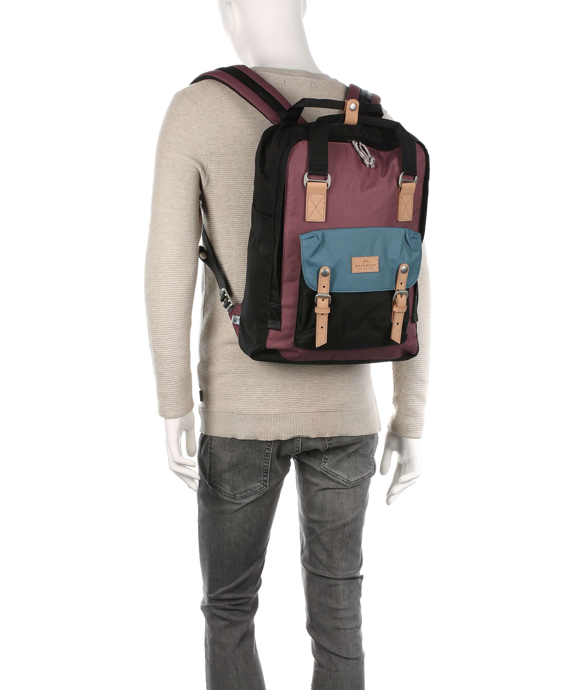 Doughnut Jungle Macaroon Large Backpack navy