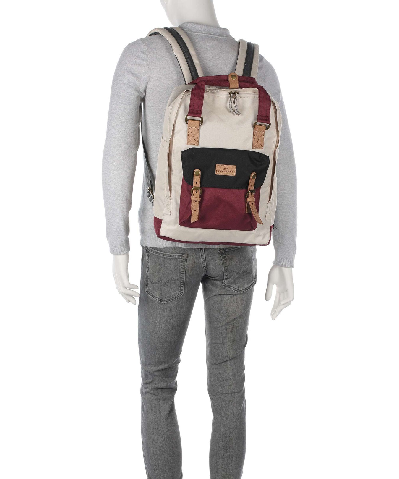 Doughnut Reborn Macaroon L Backpack stone/wine