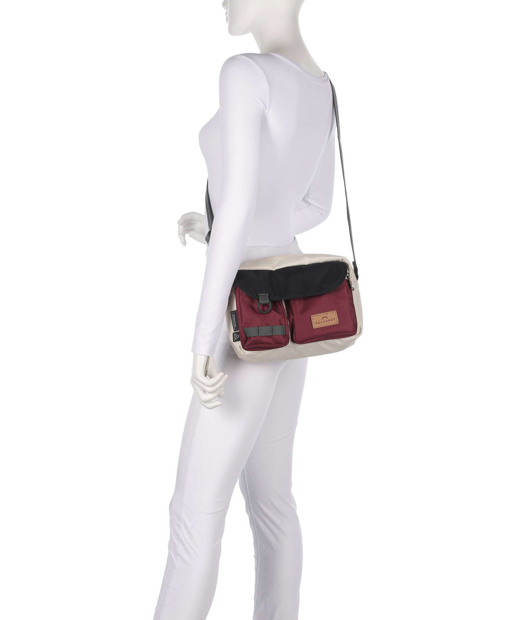 Doughnut Reborn Mission Lite Crossbody bag stone/wine