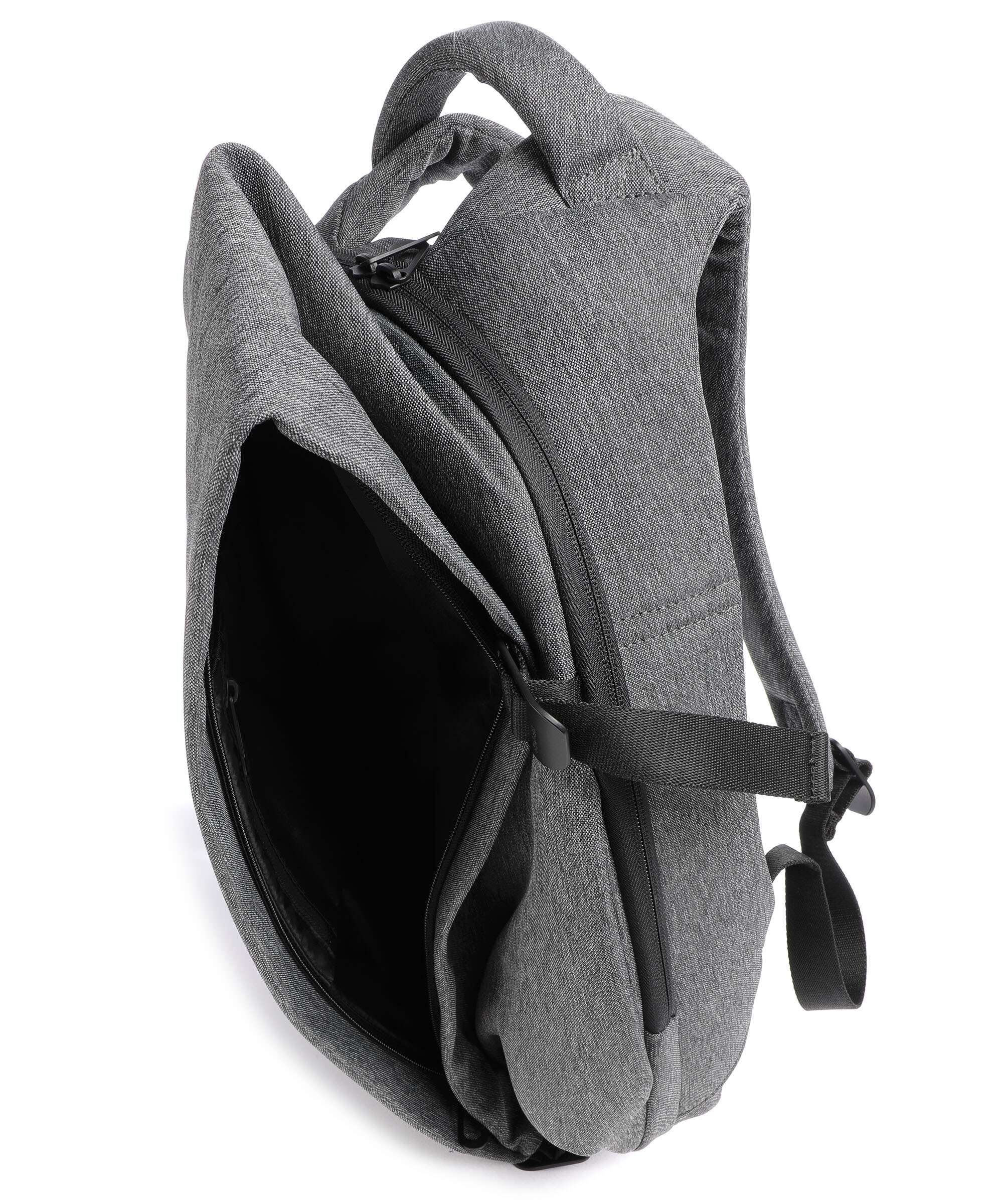 Côte&Ciel Eco Yarn Isar Small Laptop backpack black melange