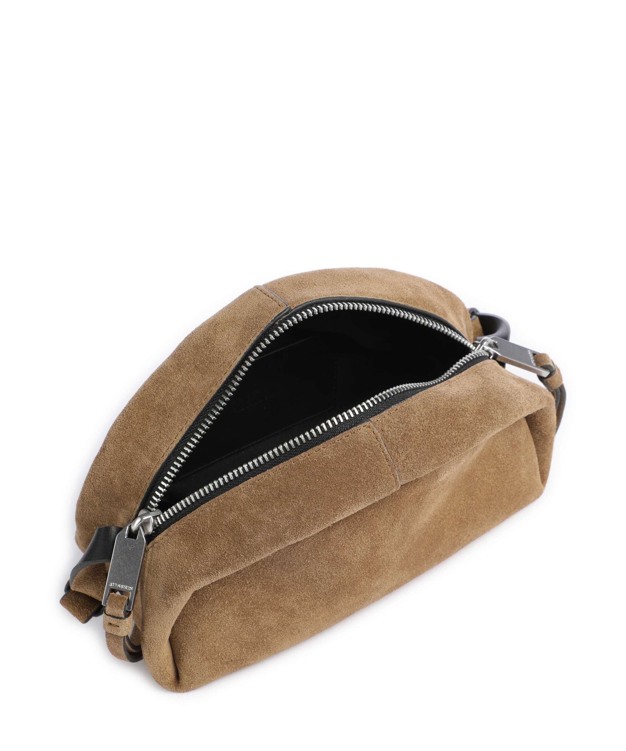 AllSaints Rosalie Arc Crossbody bag warm olive brown