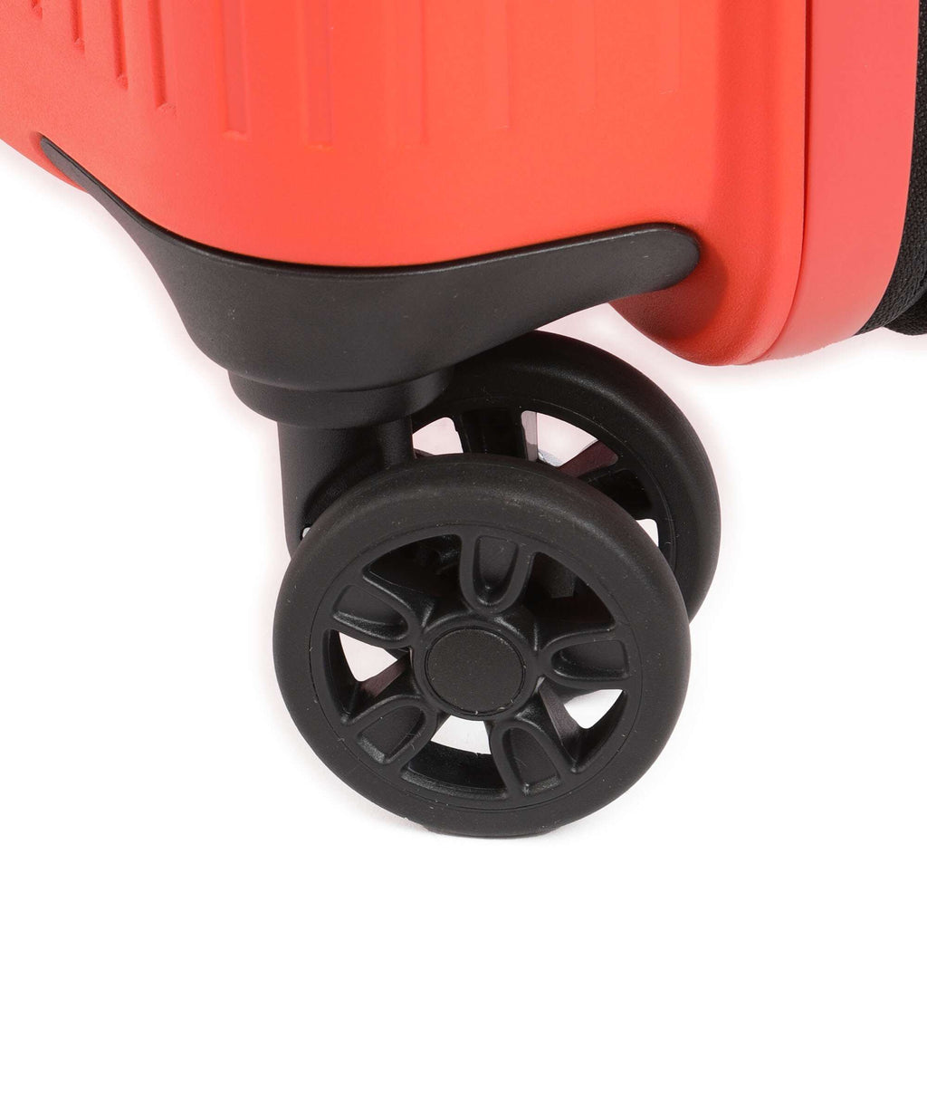 American Tourister Aerostep Spinner (4 wheels) bright orange