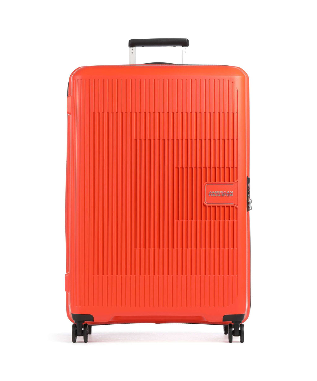 American Tourister Aerostep Spinner (4 wheels) bright orange