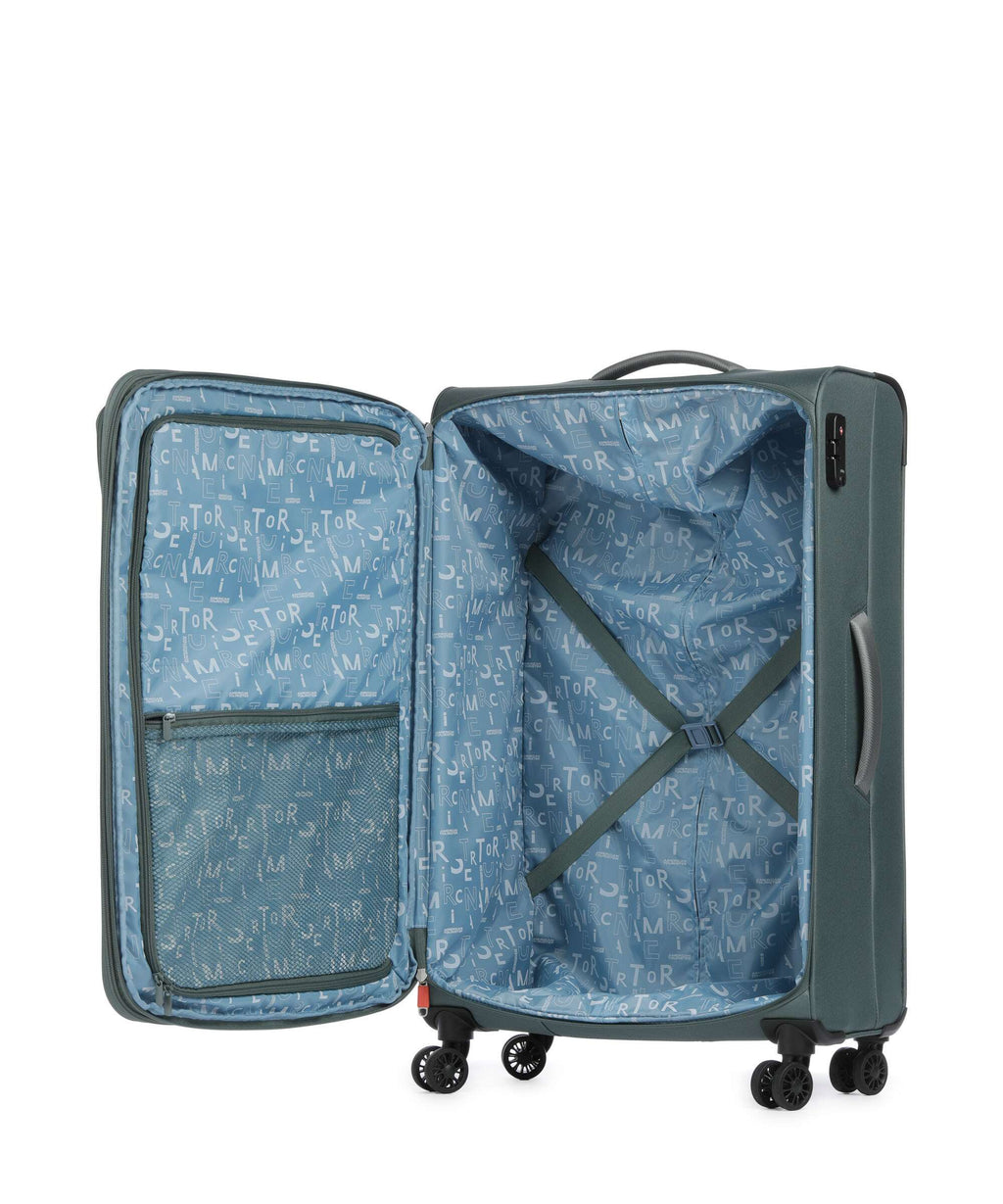 American Tourister Pulsonic Spinner (4 wheels) dark forest