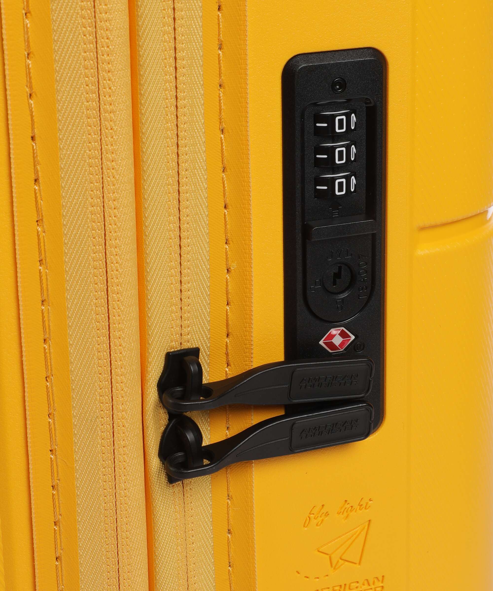 American Tourister Dashpop Spinner (4 wheels) golden yellow