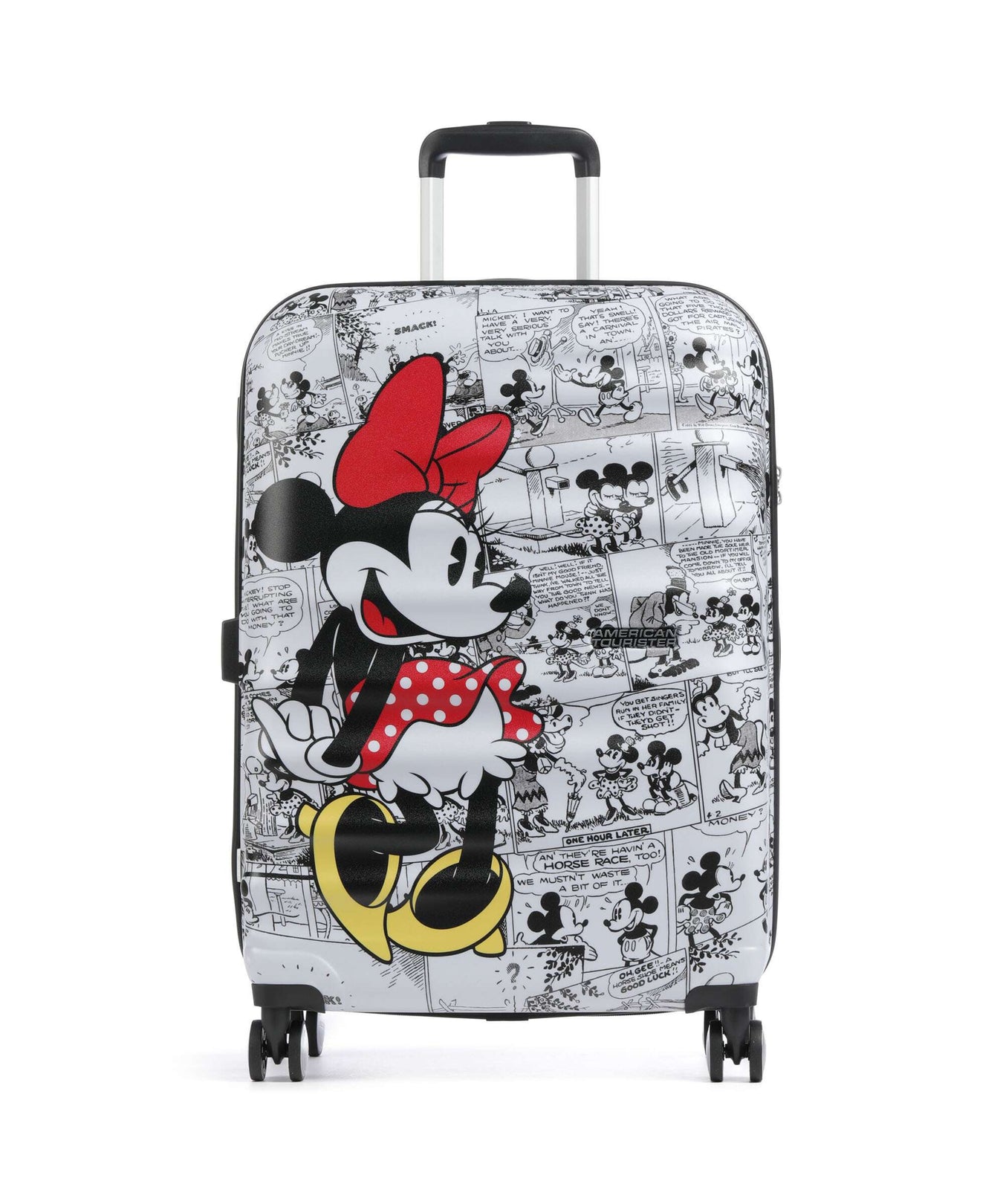 American Tourister Wavebreaker Disney Spinner (4 wheels) minnie comics/white