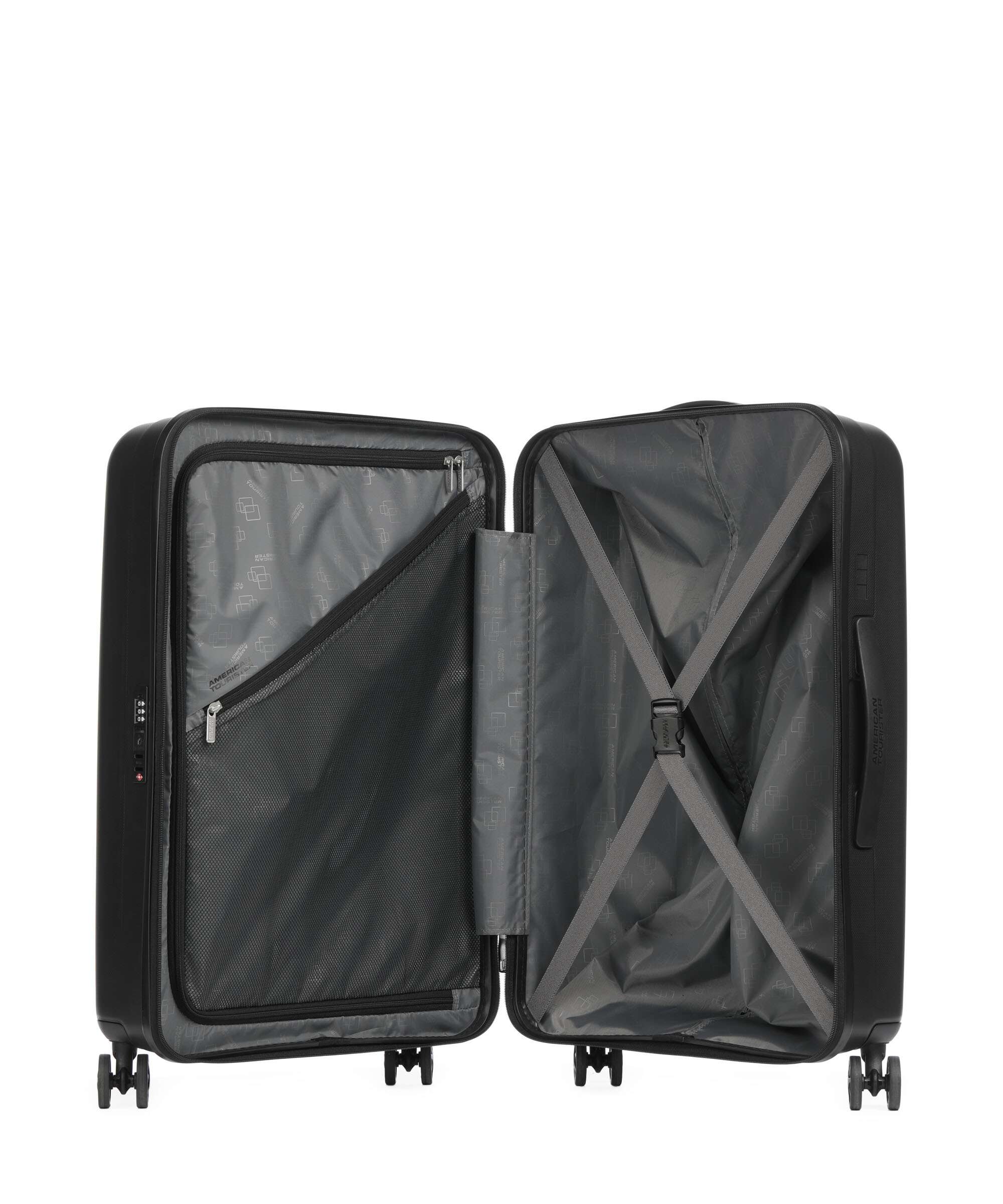 American Tourister Rejoy Spinner (4 wheels) true black