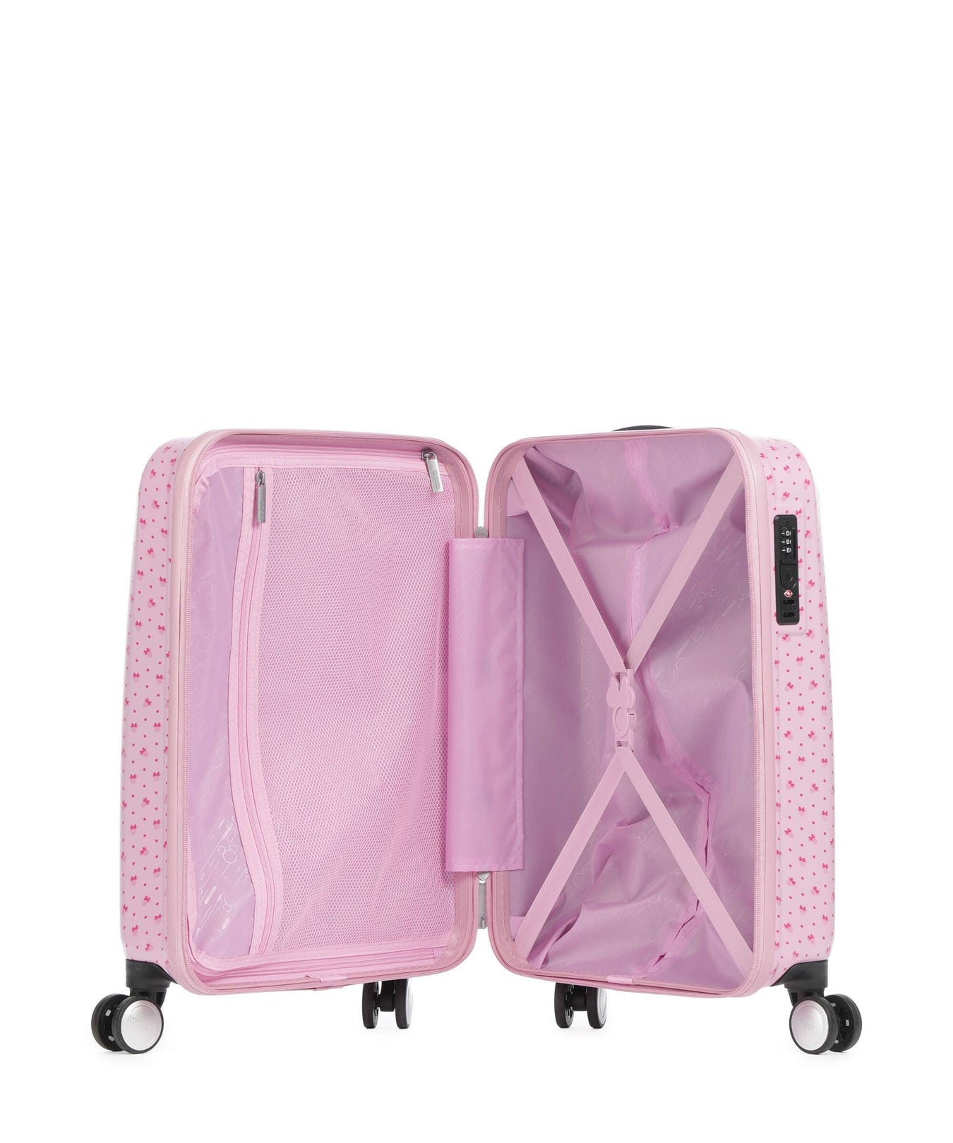 American Tourister Funlight Disney Spinner (4 wheels) minnie lenticular pink