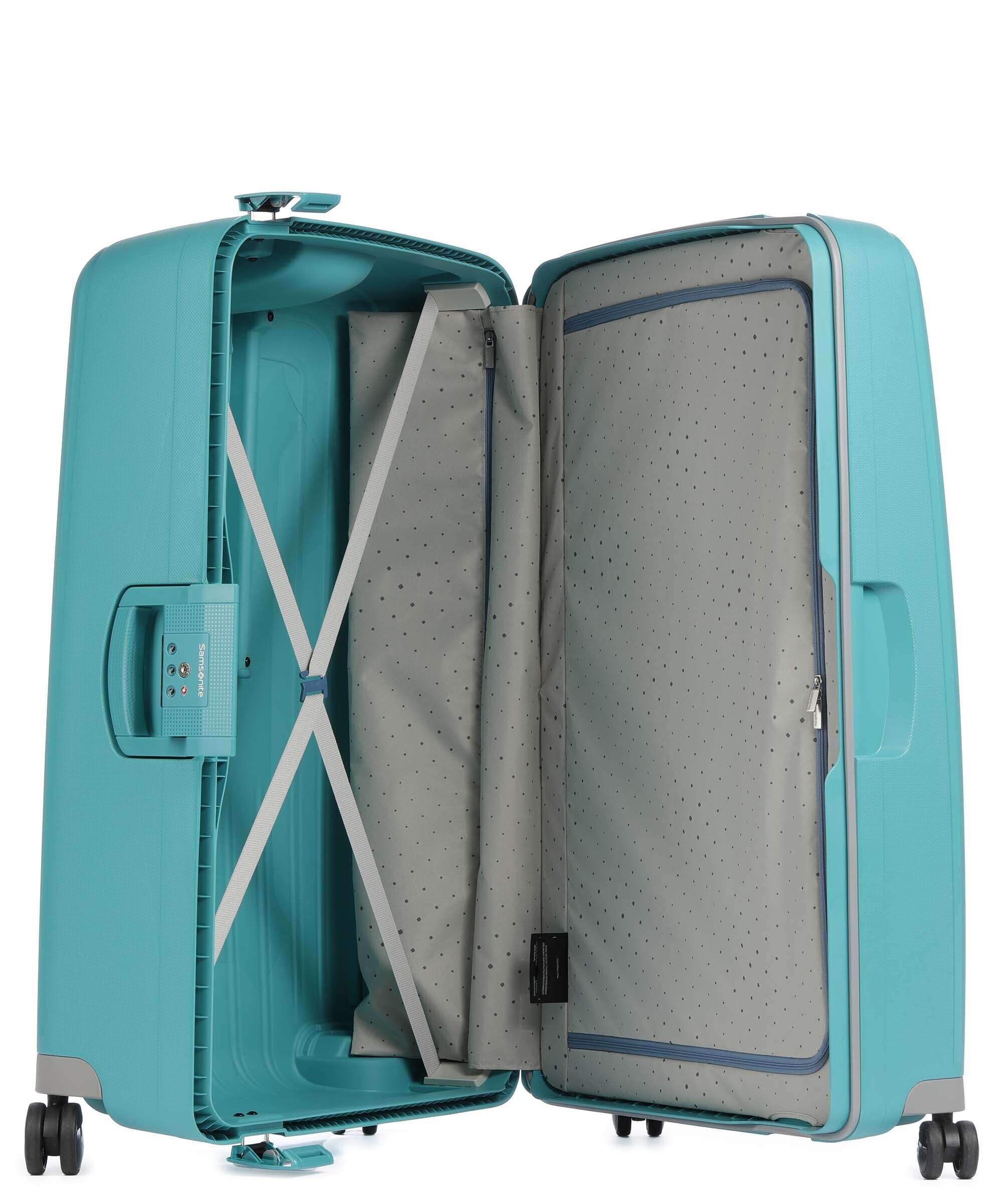 Samsonite S'Cure Spinner (4 wheels) aqua blue