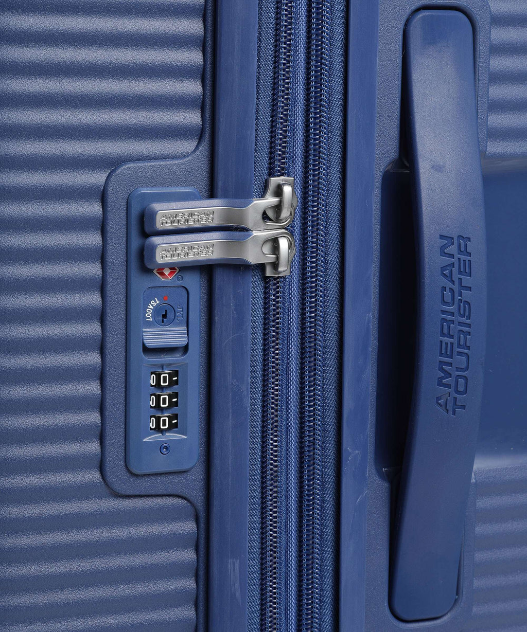 American Tourister Soundbox Spinner (4 wheels) midnight navy