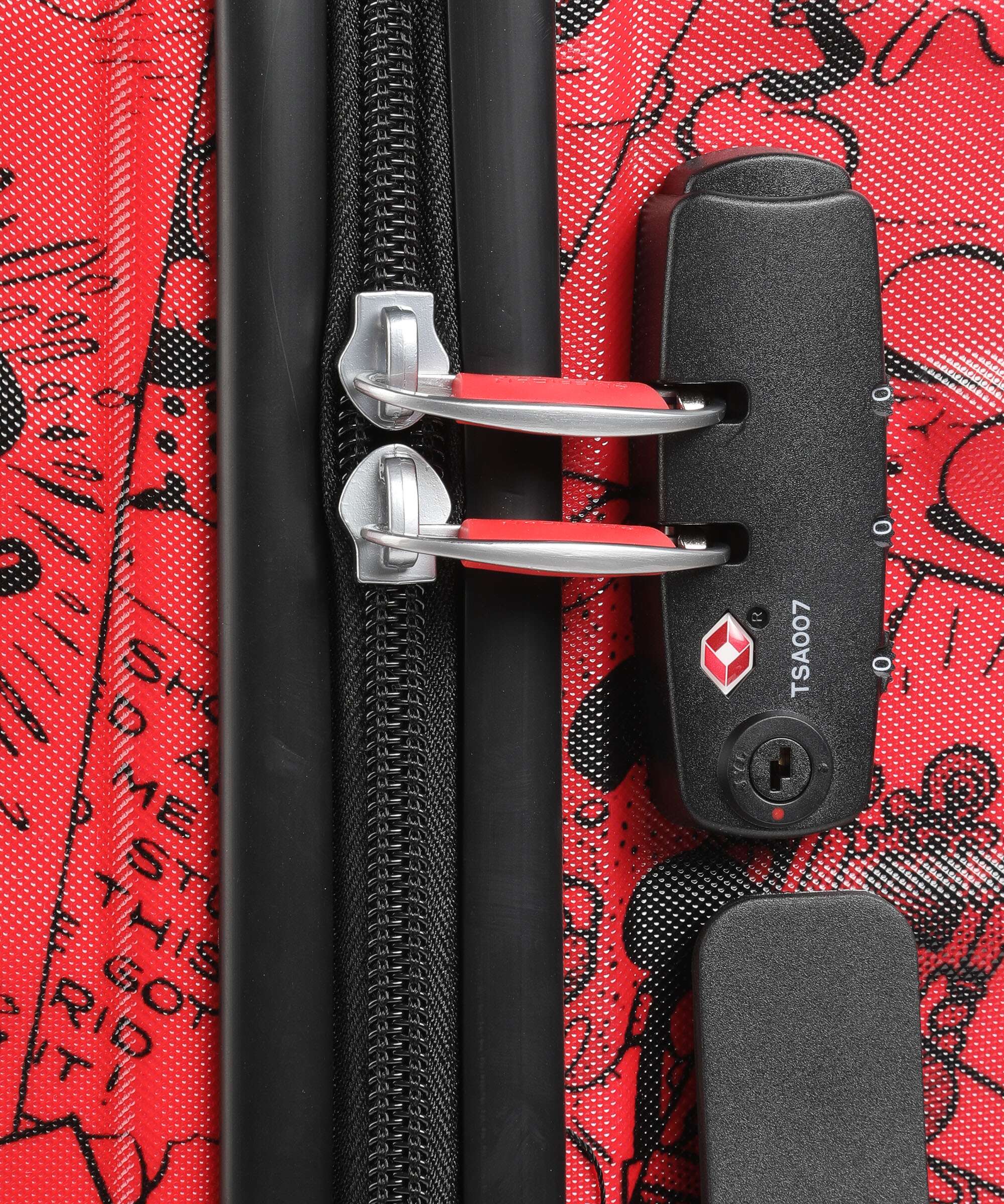 American Tourister Wavebreaker Disney Spinner (4 wheels) mickey comics red