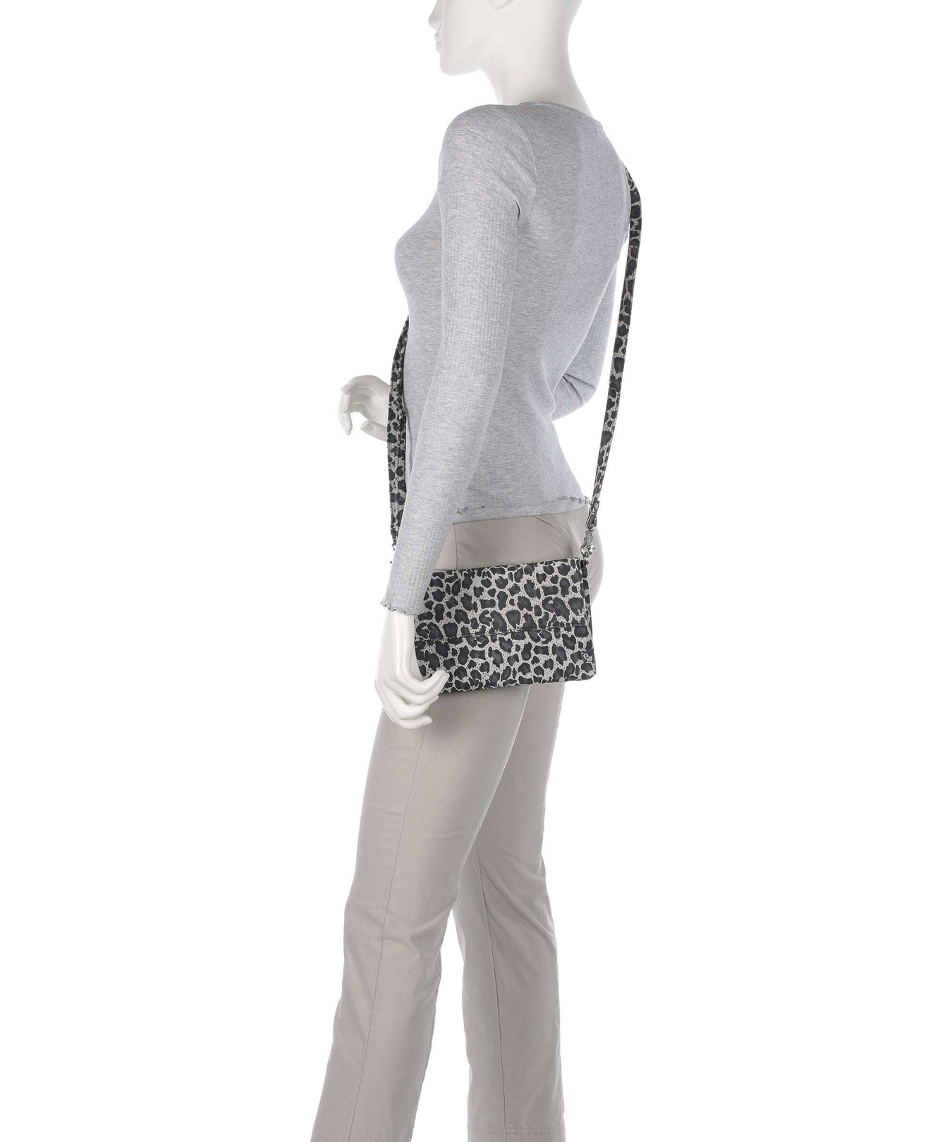 Depeche Fashion Favourites Crossbody bag grey leo print