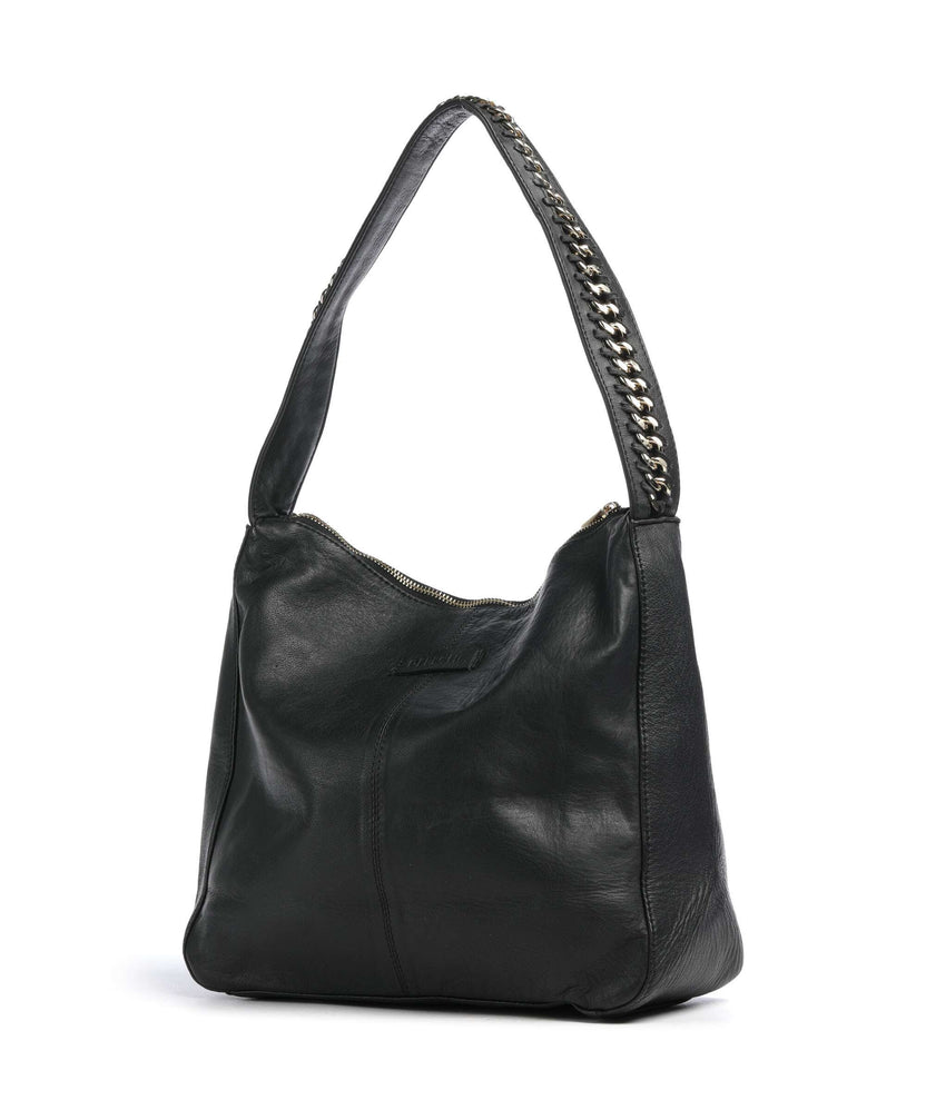 Depeche Gold Casino Hobo bag nero