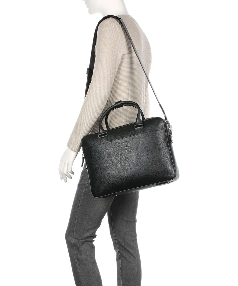 Tiger of Sweden Burin Briefcase black